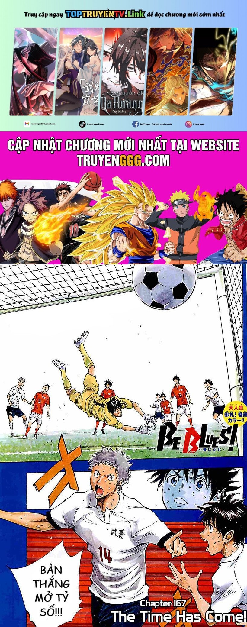 Be Blues! - Ao Ni Nare Chap 167 - Next Chap 168