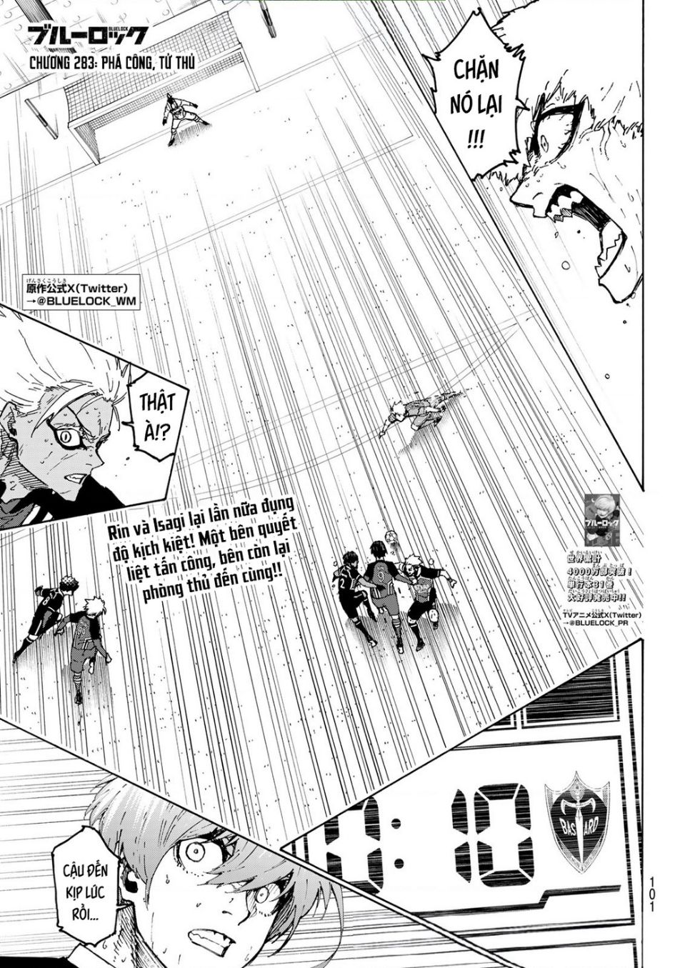 Blue Lock - Ngang Raw Chap 283 - Next Chap 284