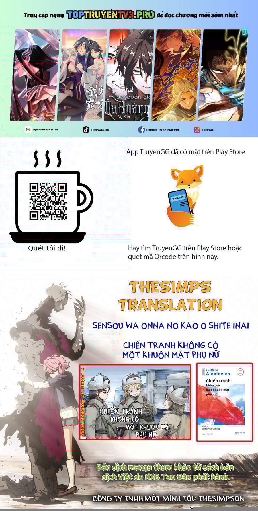 Chiến Tranh Không Có Một Khuôn Mặt Phụ Nữ Chap 25 - Next Chap 26