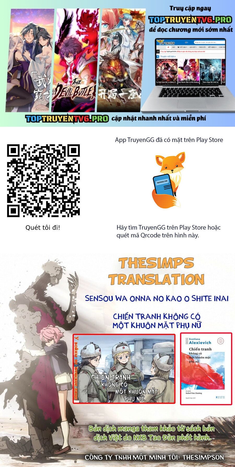 Chiến Tranh Không Có Một Khuôn Mặt Phụ Nữ Chap 27 - Next Chap 28