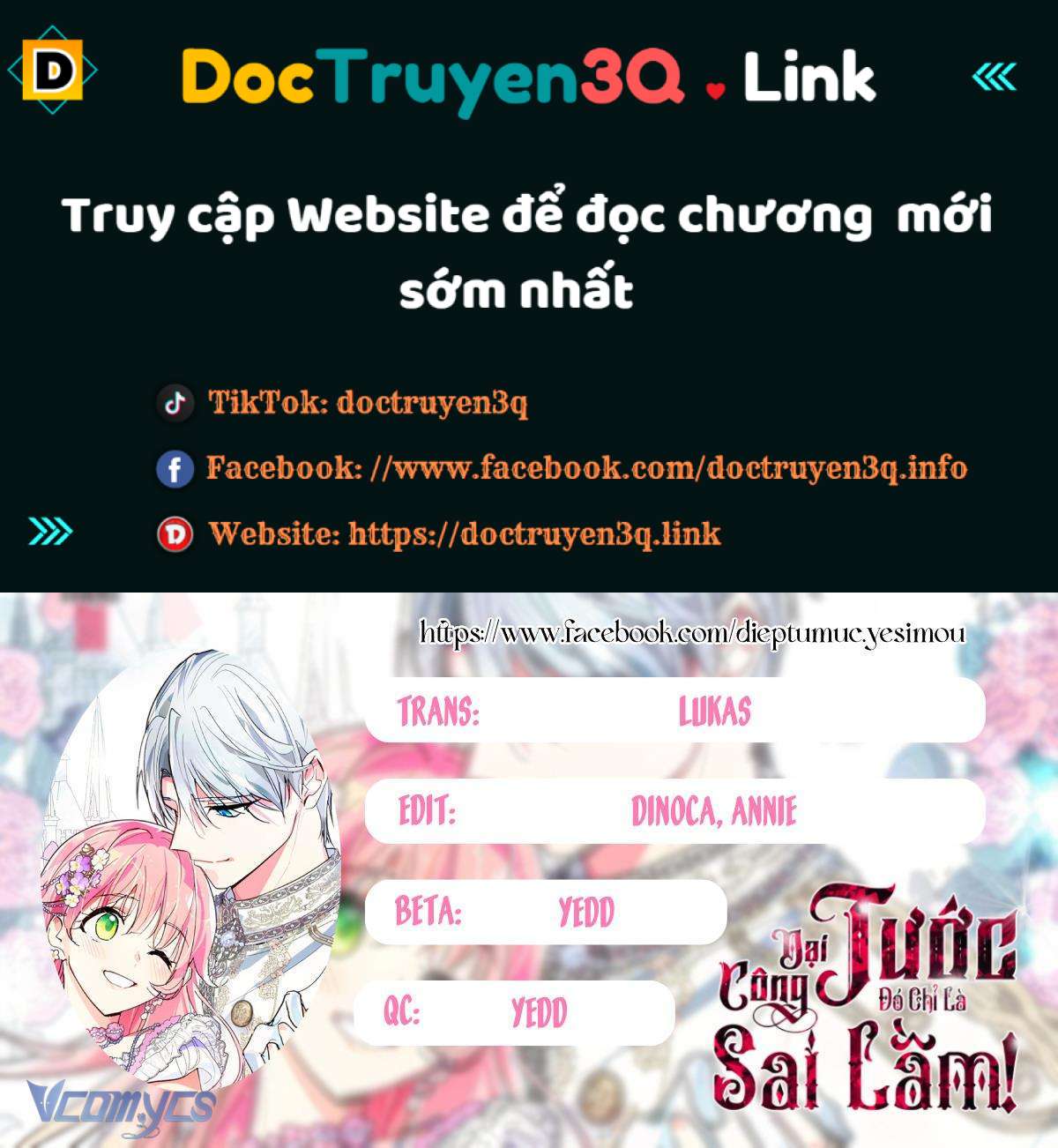 Đại Công Tước, Đó Chỉ Là Sai Lầm! Chap 39 - Next Chap 40