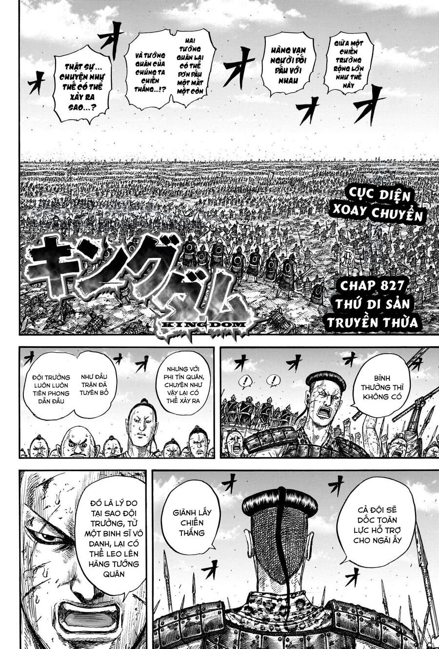 Kingdom - Vương Giả Thiên Hạ Chap 827 - Next Chap 828