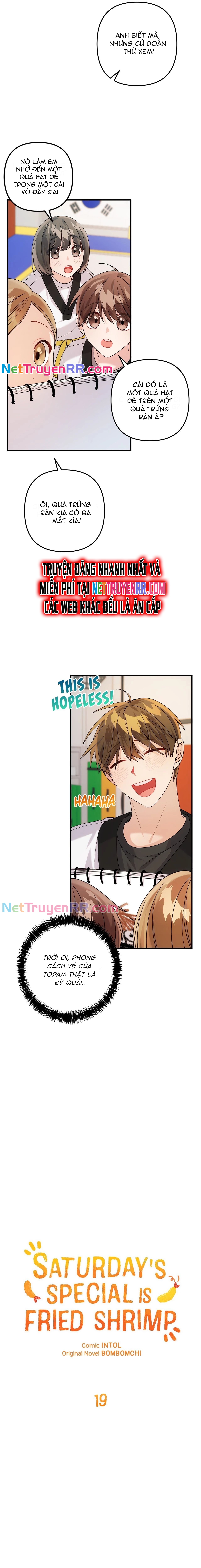 Món Đặc Biệt Thứ Bảy Là Tôm Chiên Chap 19 - Next Chap 20