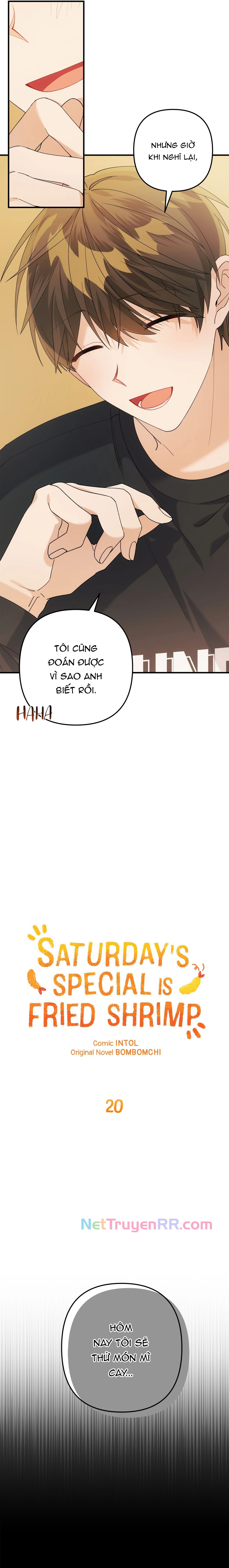 Món Đặc Biệt Thứ Bảy Là Tôm Chiên Chap 20 - Next Chap 21