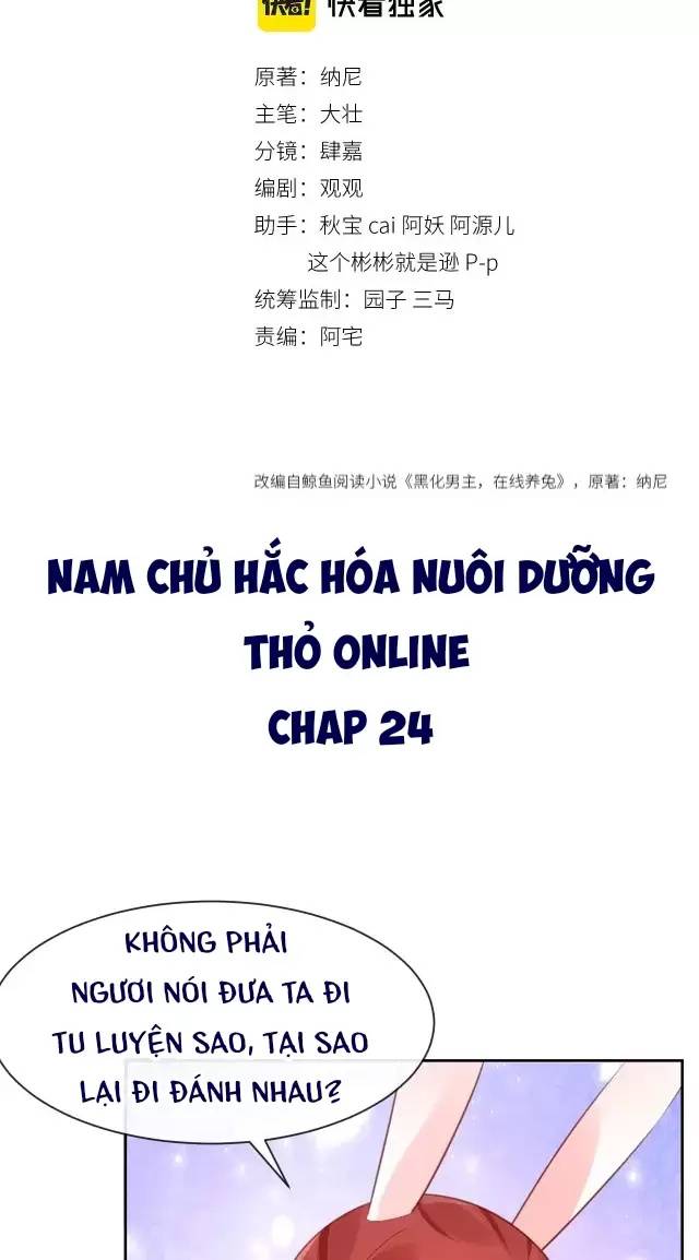 NAM CHỦ HẮC HÓA NUÔI DƯỠNG THỎ ONLINE Chap 24 - Next Chap 25