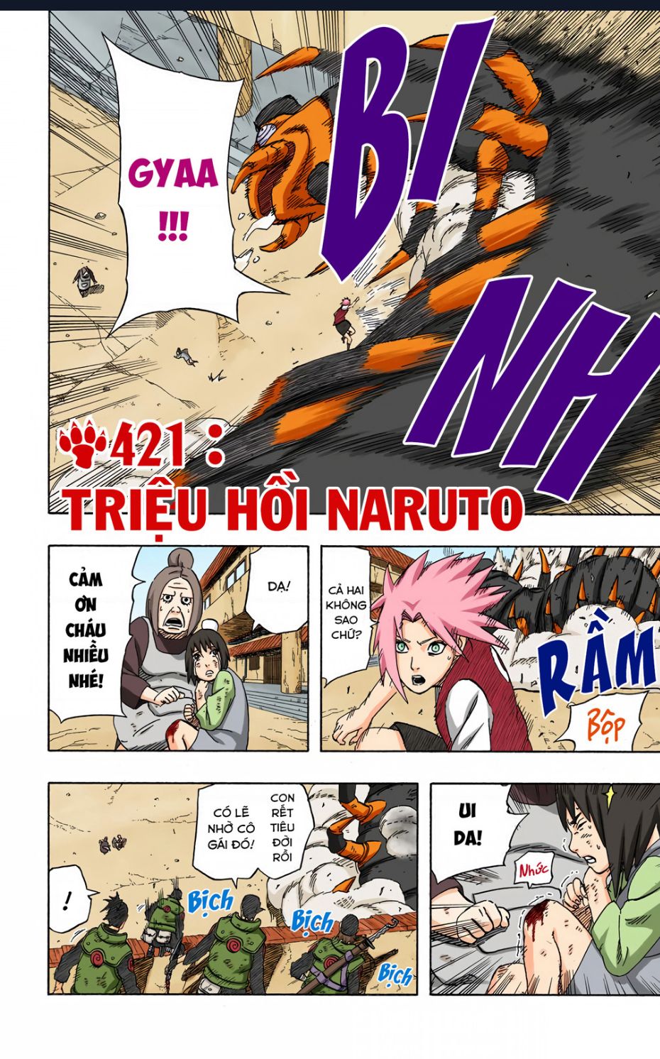 Naruto Full Màu Chap 421 - Next Chap 422