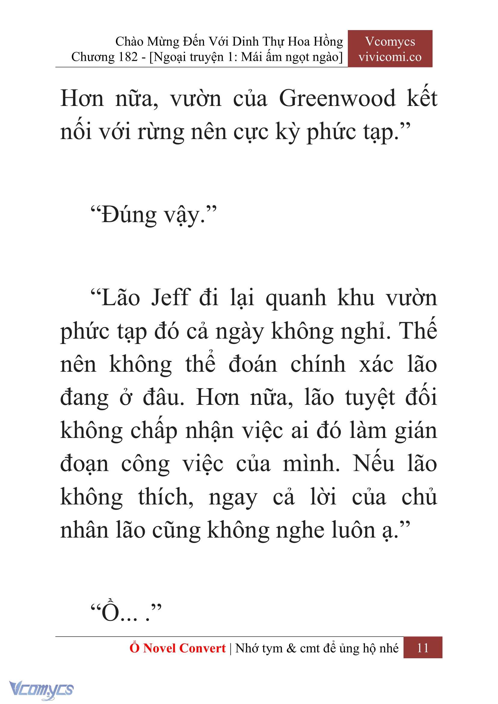 [Novel] Chào Mừng Đến Với Dinh Thự Hoa Hồng Chap 182 - Next Chap 183