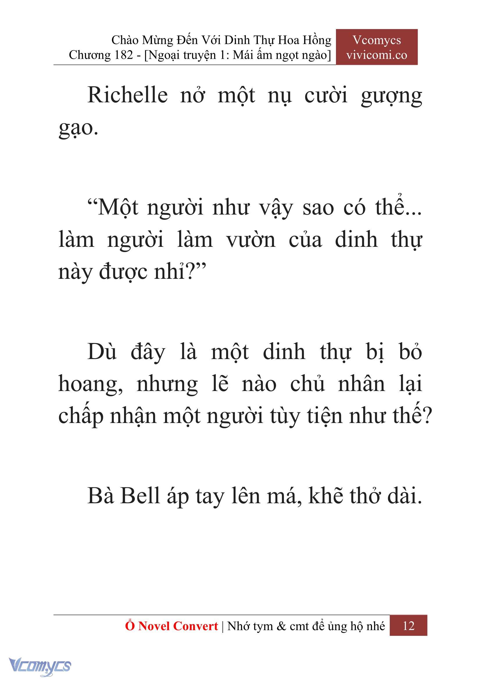 [Novel] Chào Mừng Đến Với Dinh Thự Hoa Hồng Chap 182 - Next Chap 183