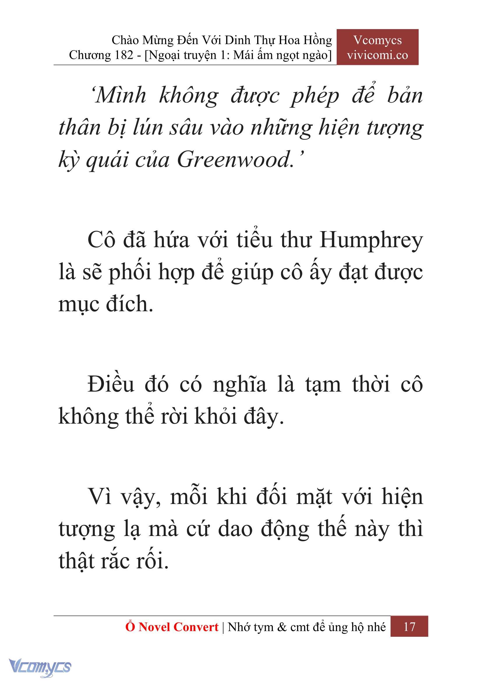 [Novel] Chào Mừng Đến Với Dinh Thự Hoa Hồng Chap 182 - Next Chap 183
