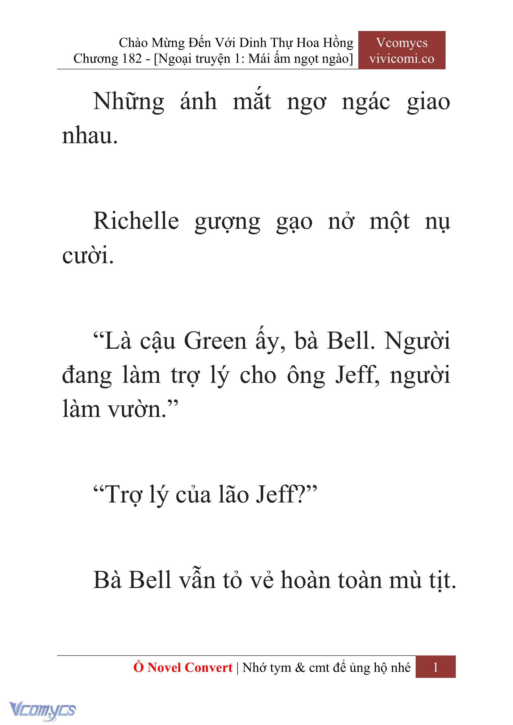 [Novel] Chào Mừng Đến Với Dinh Thự Hoa Hồng Chap 182 - Next Chap 183