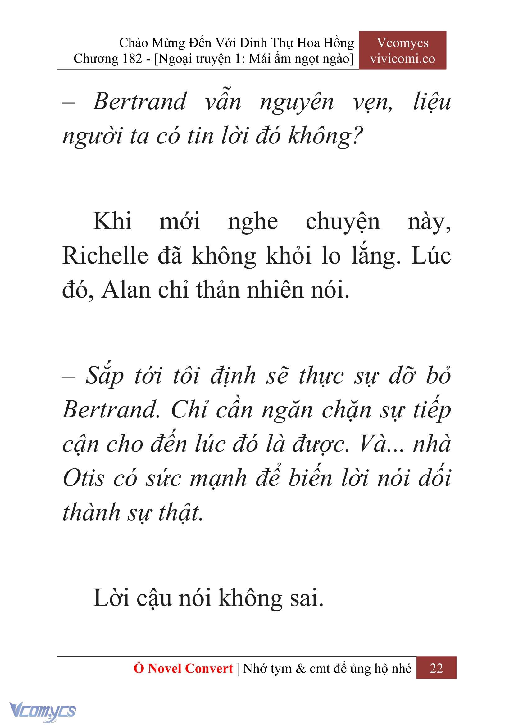 [Novel] Chào Mừng Đến Với Dinh Thự Hoa Hồng Chap 182 - Next Chap 183