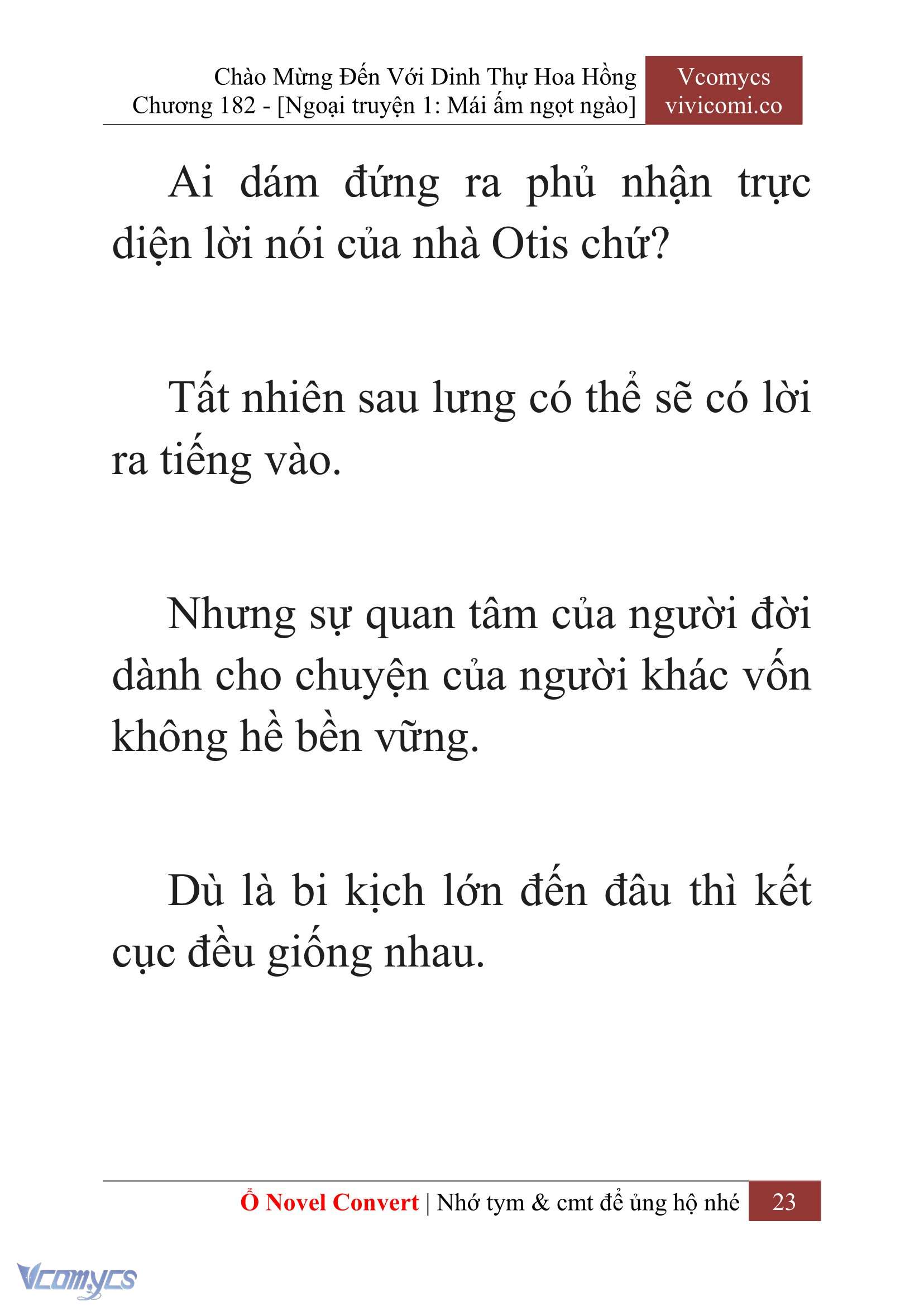 [Novel] Chào Mừng Đến Với Dinh Thự Hoa Hồng Chap 182 - Next Chap 183