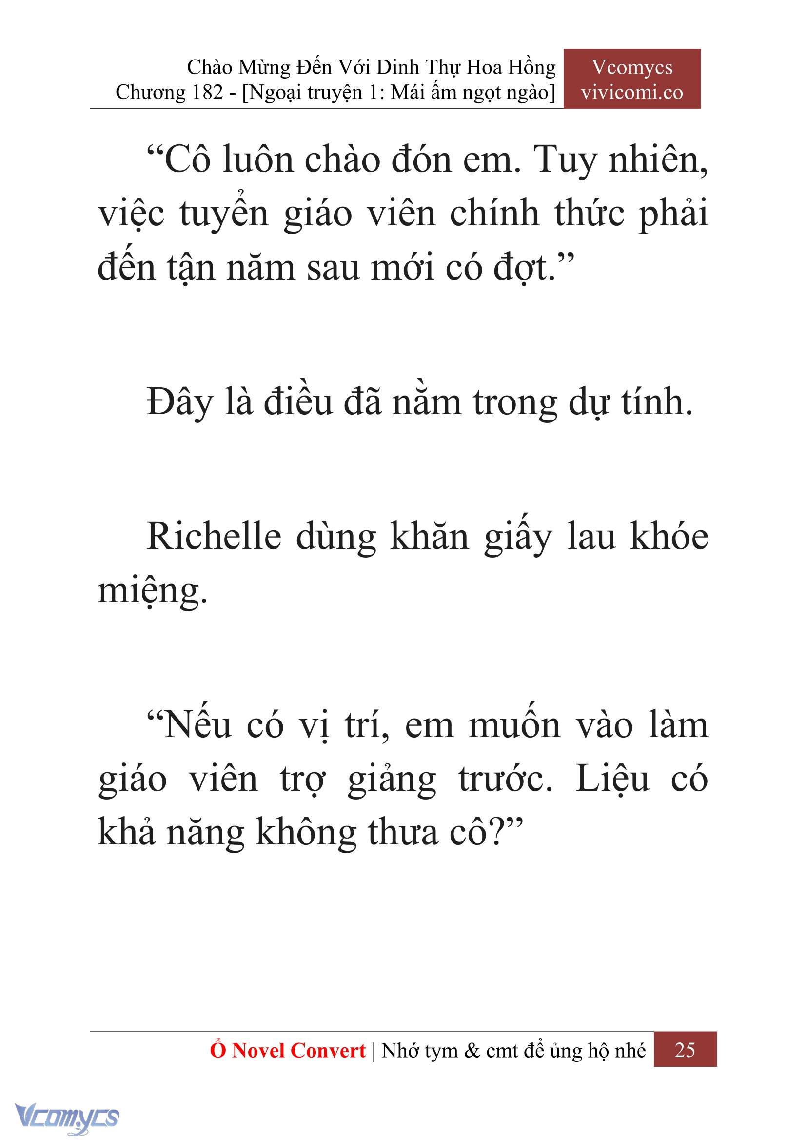 [Novel] Chào Mừng Đến Với Dinh Thự Hoa Hồng Chap 182 - Next Chap 183