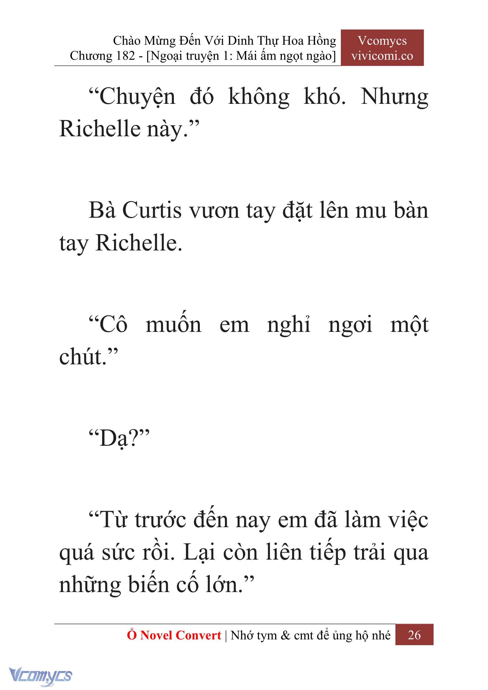 [Novel] Chào Mừng Đến Với Dinh Thự Hoa Hồng Chap 182 - Next Chap 183
