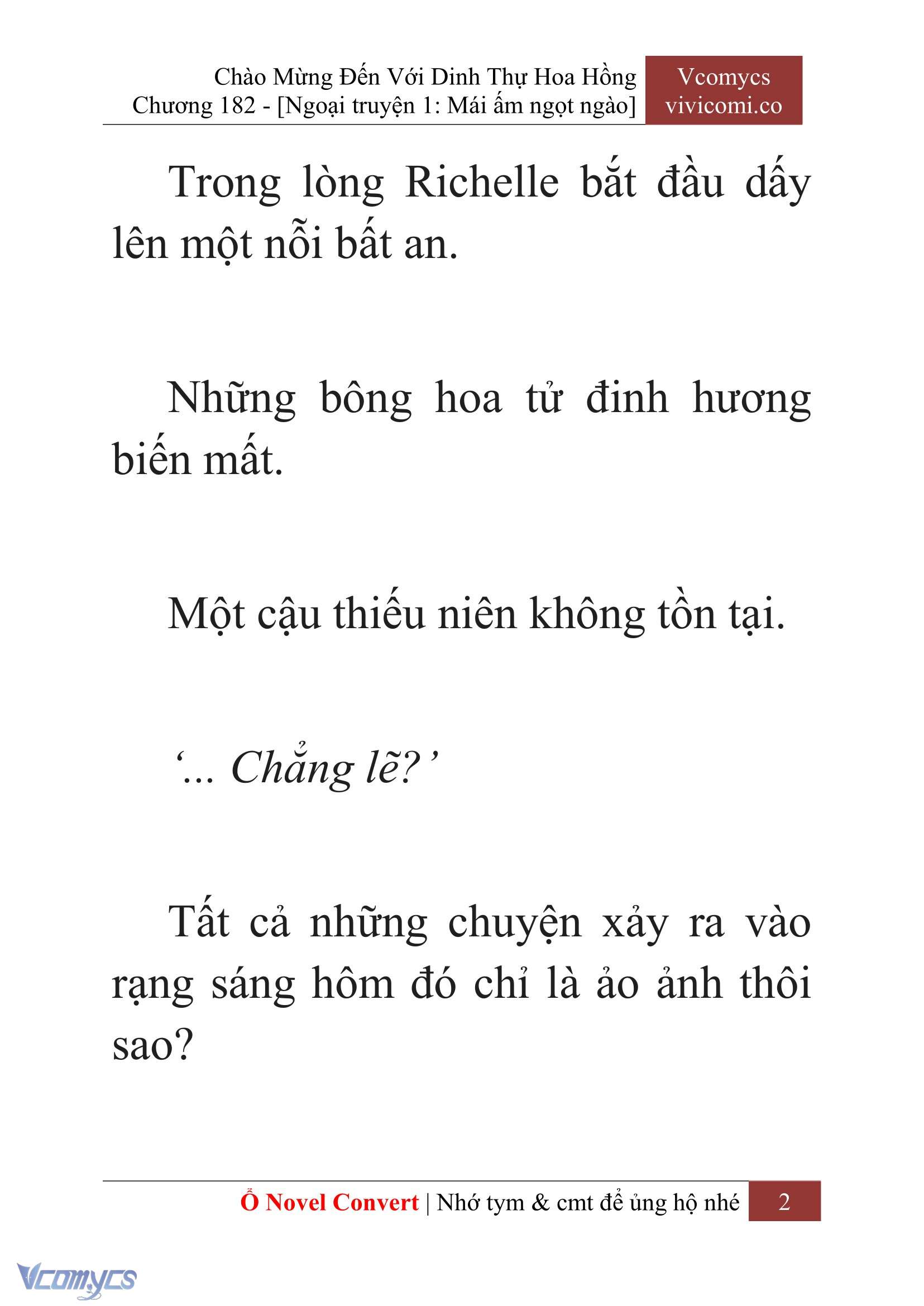 [Novel] Chào Mừng Đến Với Dinh Thự Hoa Hồng Chap 182 - Next Chap 183