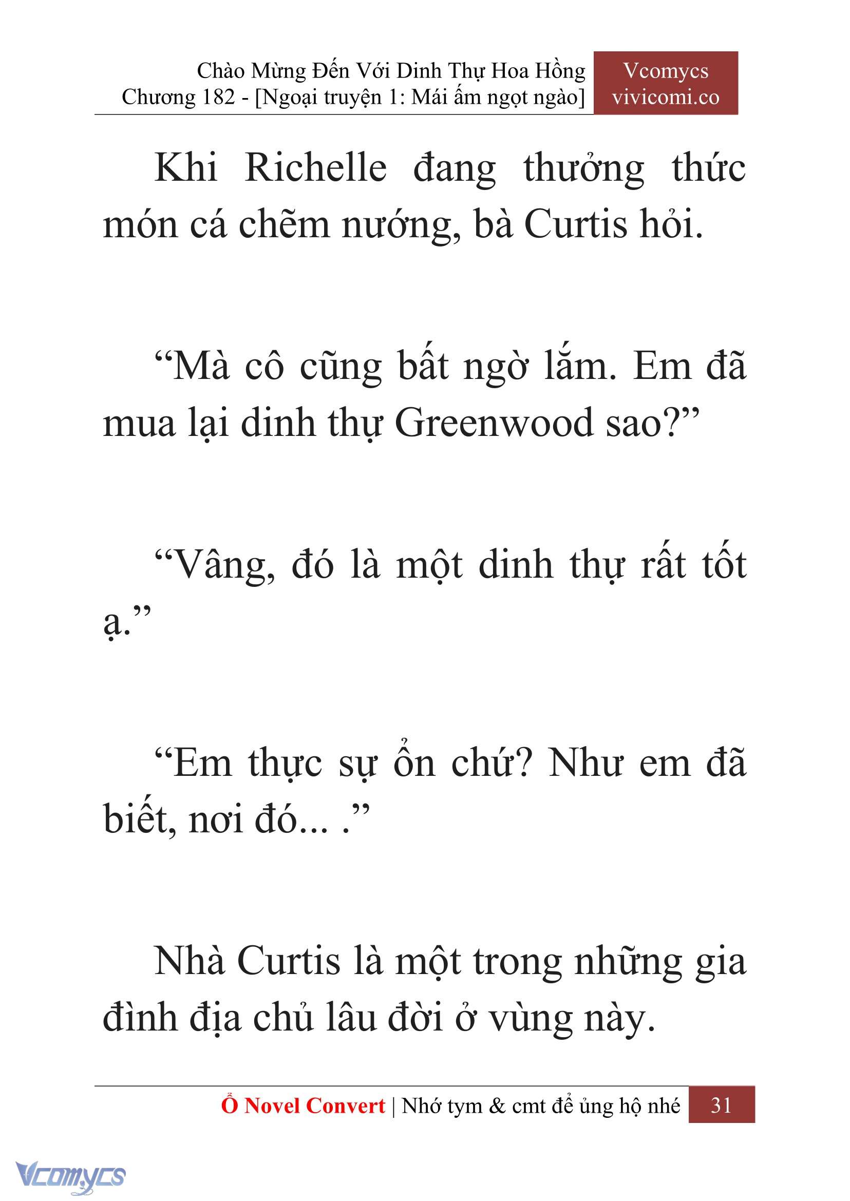 [Novel] Chào Mừng Đến Với Dinh Thự Hoa Hồng Chap 182 - Next Chap 183