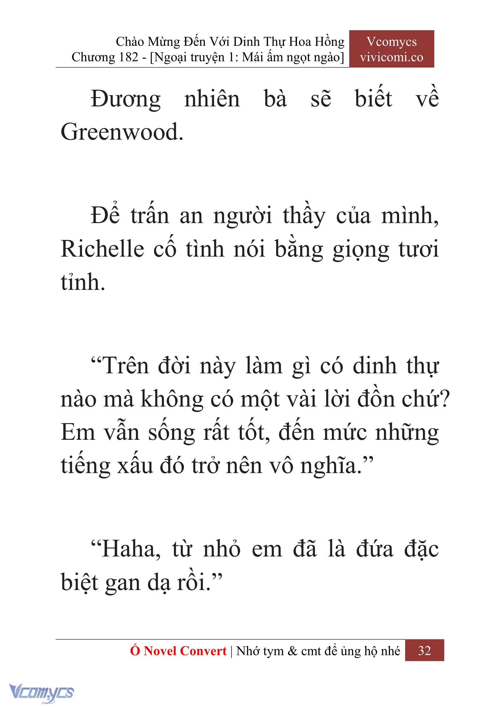 [Novel] Chào Mừng Đến Với Dinh Thự Hoa Hồng Chap 182 - Next Chap 183