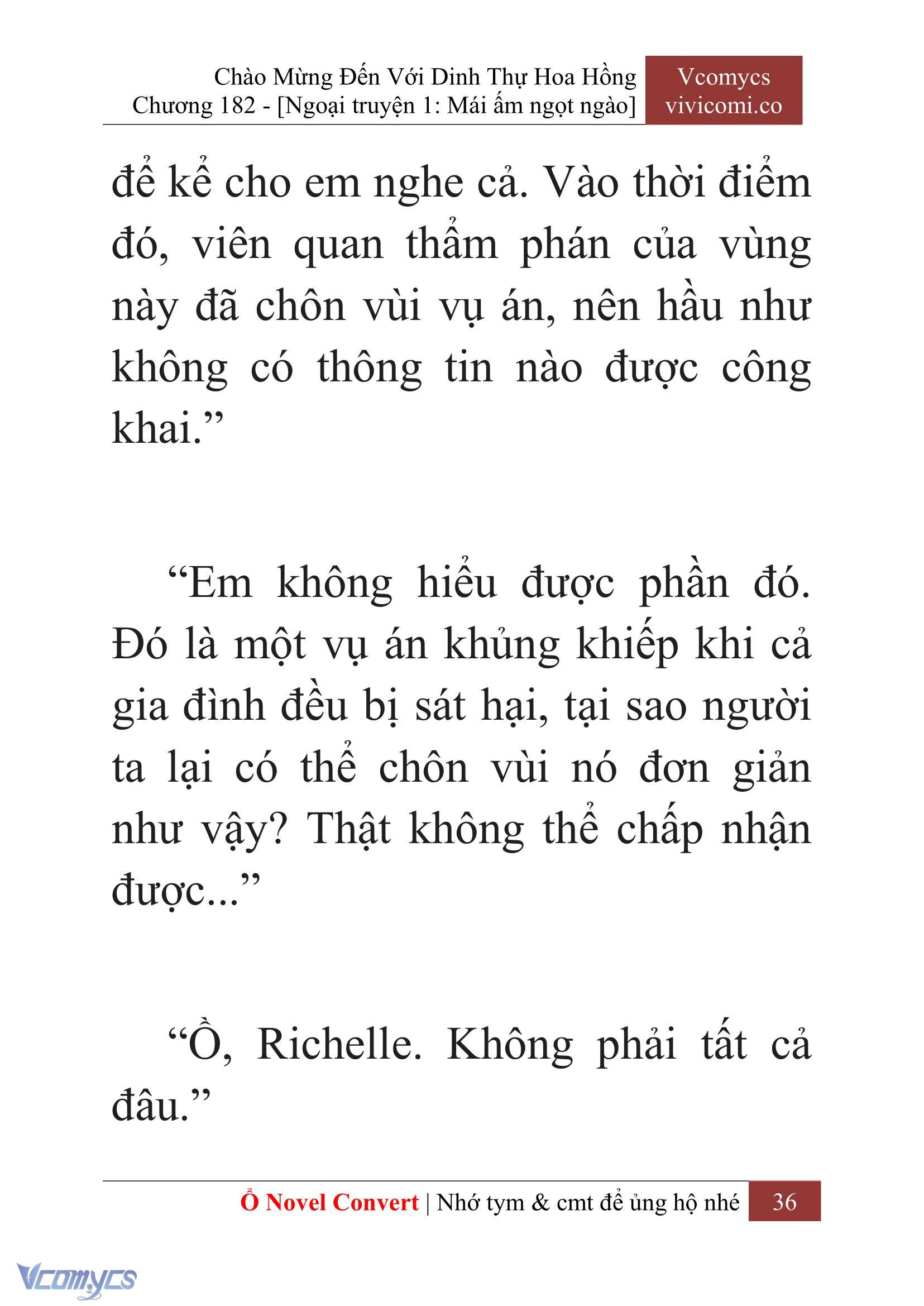 [Novel] Chào Mừng Đến Với Dinh Thự Hoa Hồng Chap 182 - Next Chap 183