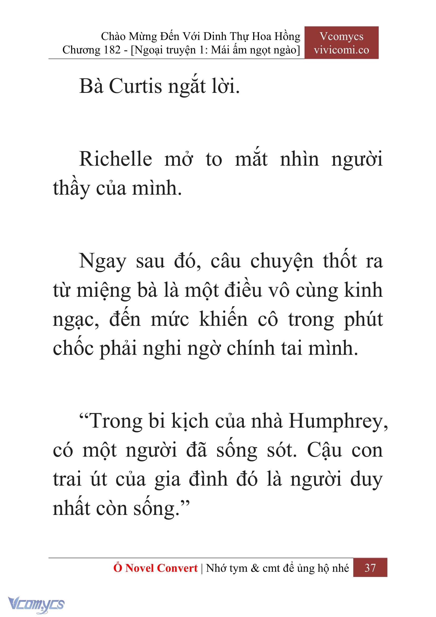 [Novel] Chào Mừng Đến Với Dinh Thự Hoa Hồng Chap 182 - Next Chap 183