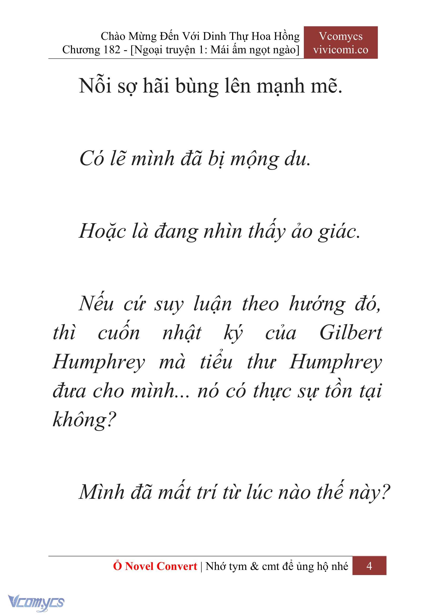[Novel] Chào Mừng Đến Với Dinh Thự Hoa Hồng Chap 182 - Next Chap 183