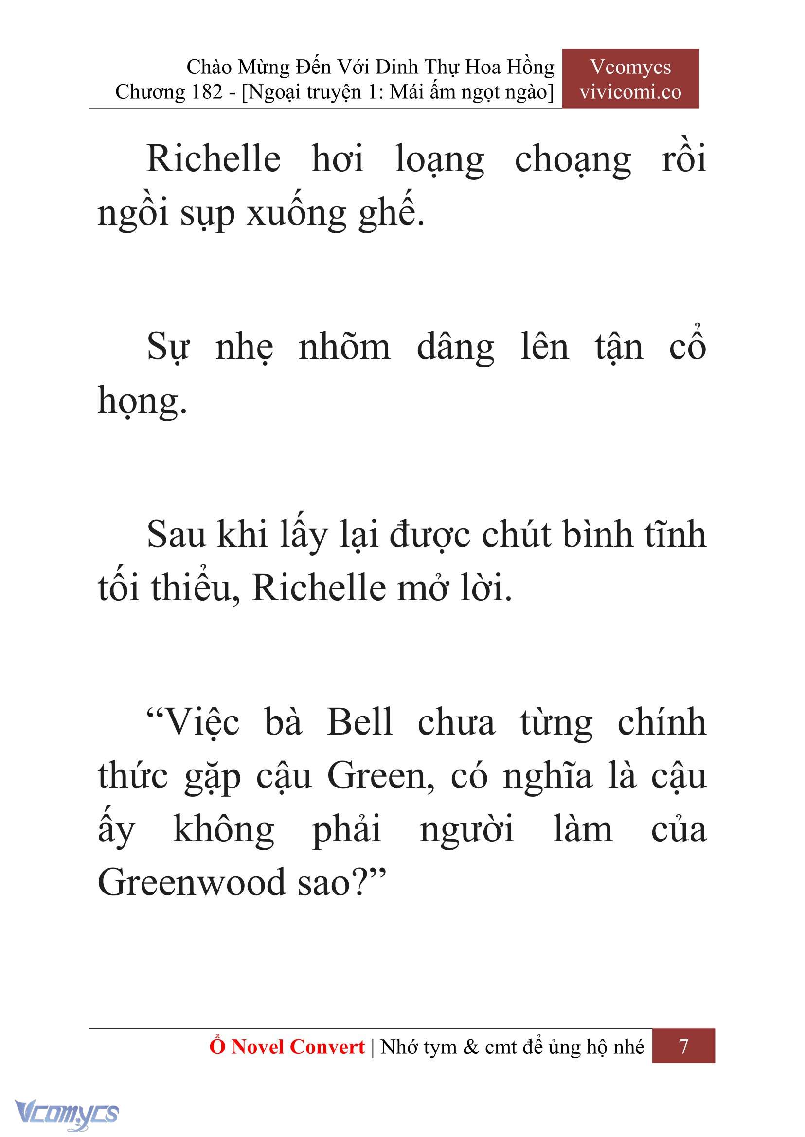 [Novel] Chào Mừng Đến Với Dinh Thự Hoa Hồng Chap 182 - Next Chap 183