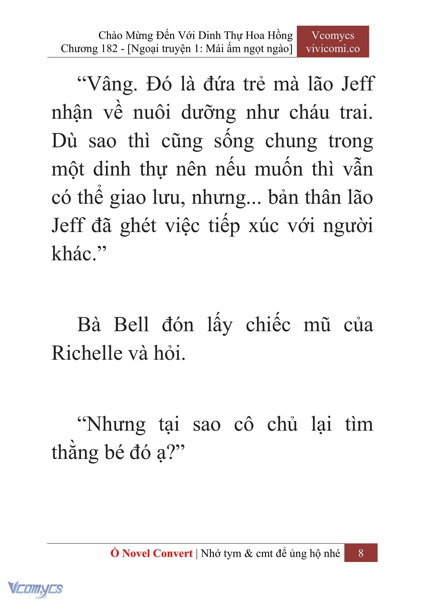 [Novel] Chào Mừng Đến Với Dinh Thự Hoa Hồng Chap 182 - Next Chap 183