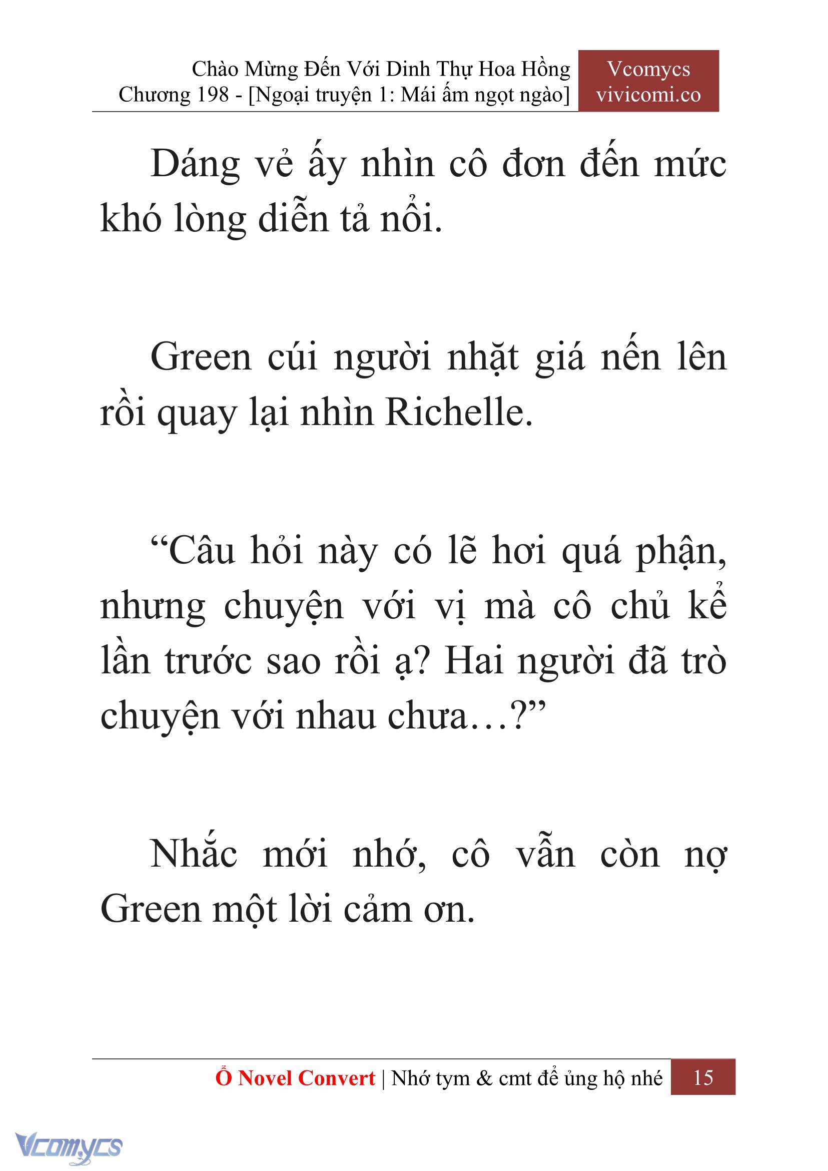 [Novel] Chào Mừng Đến Với Dinh Thự Hoa Hồng Chap 198 - Next Chap 199