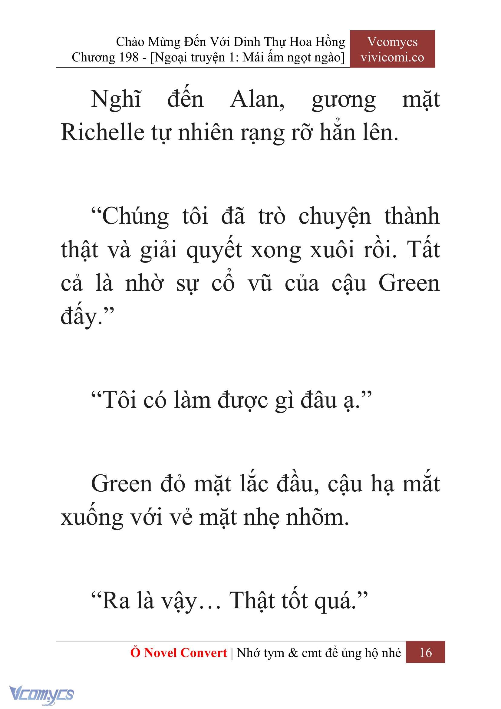 [Novel] Chào Mừng Đến Với Dinh Thự Hoa Hồng Chap 198 - Next Chap 199