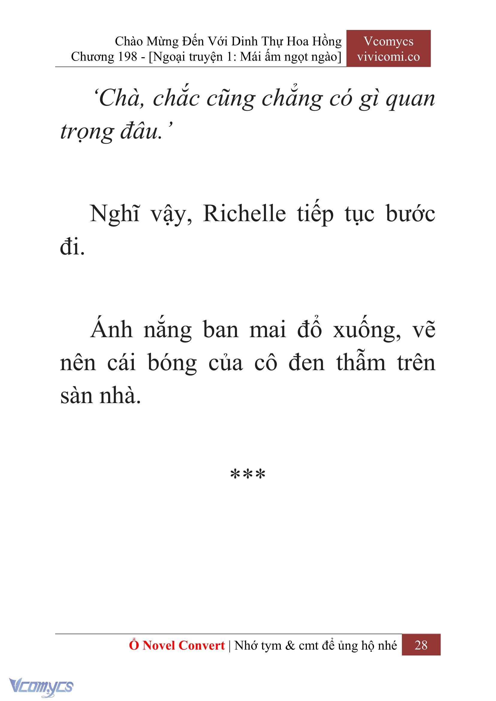 [Novel] Chào Mừng Đến Với Dinh Thự Hoa Hồng Chap 198 - Next Chap 199