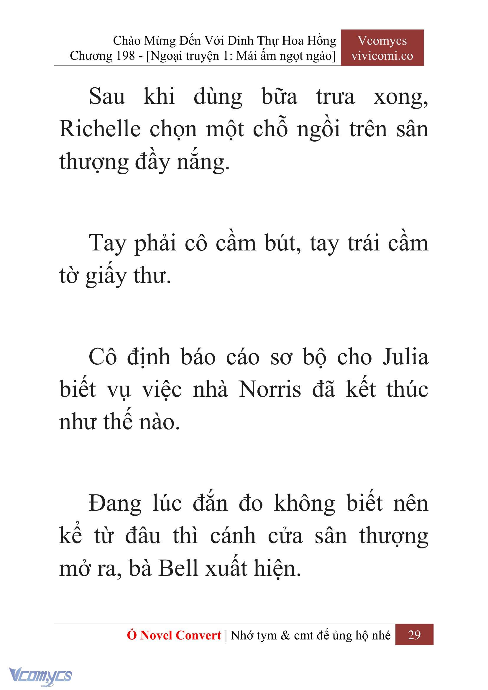 [Novel] Chào Mừng Đến Với Dinh Thự Hoa Hồng Chap 198 - Next Chap 199