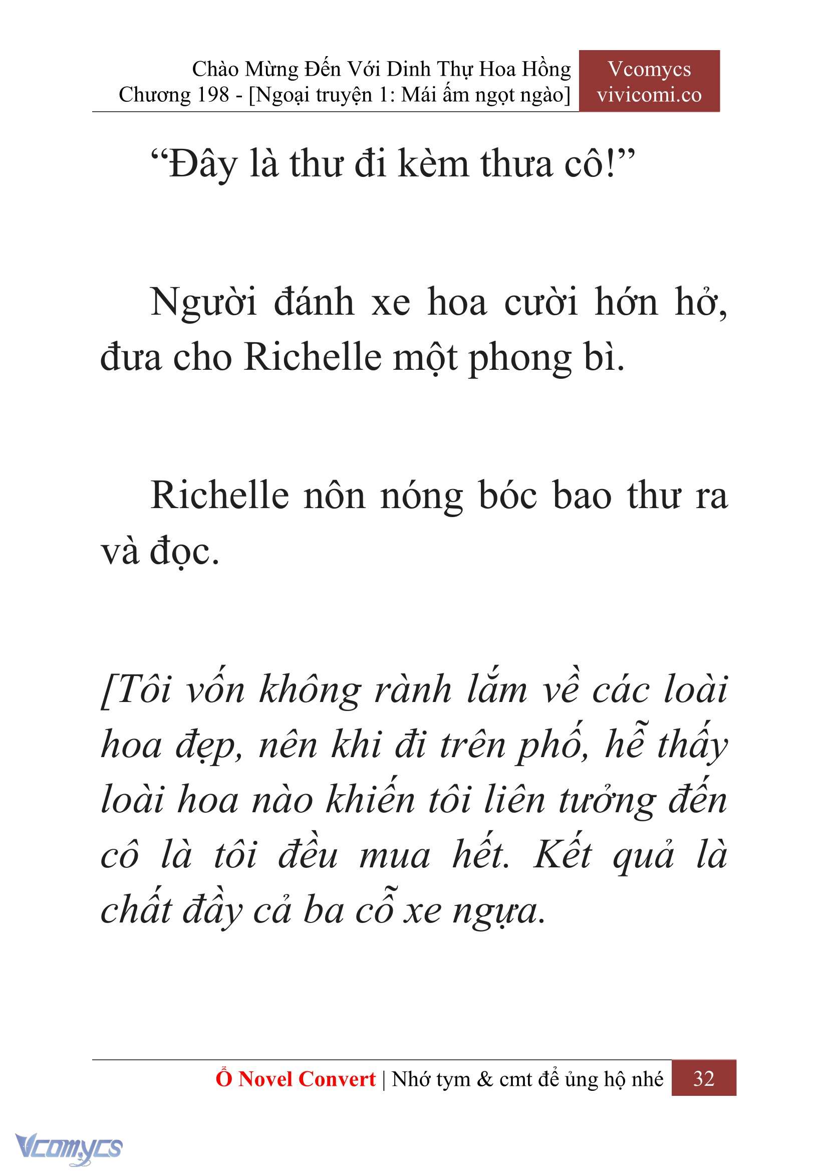 [Novel] Chào Mừng Đến Với Dinh Thự Hoa Hồng Chap 198 - Next Chap 199