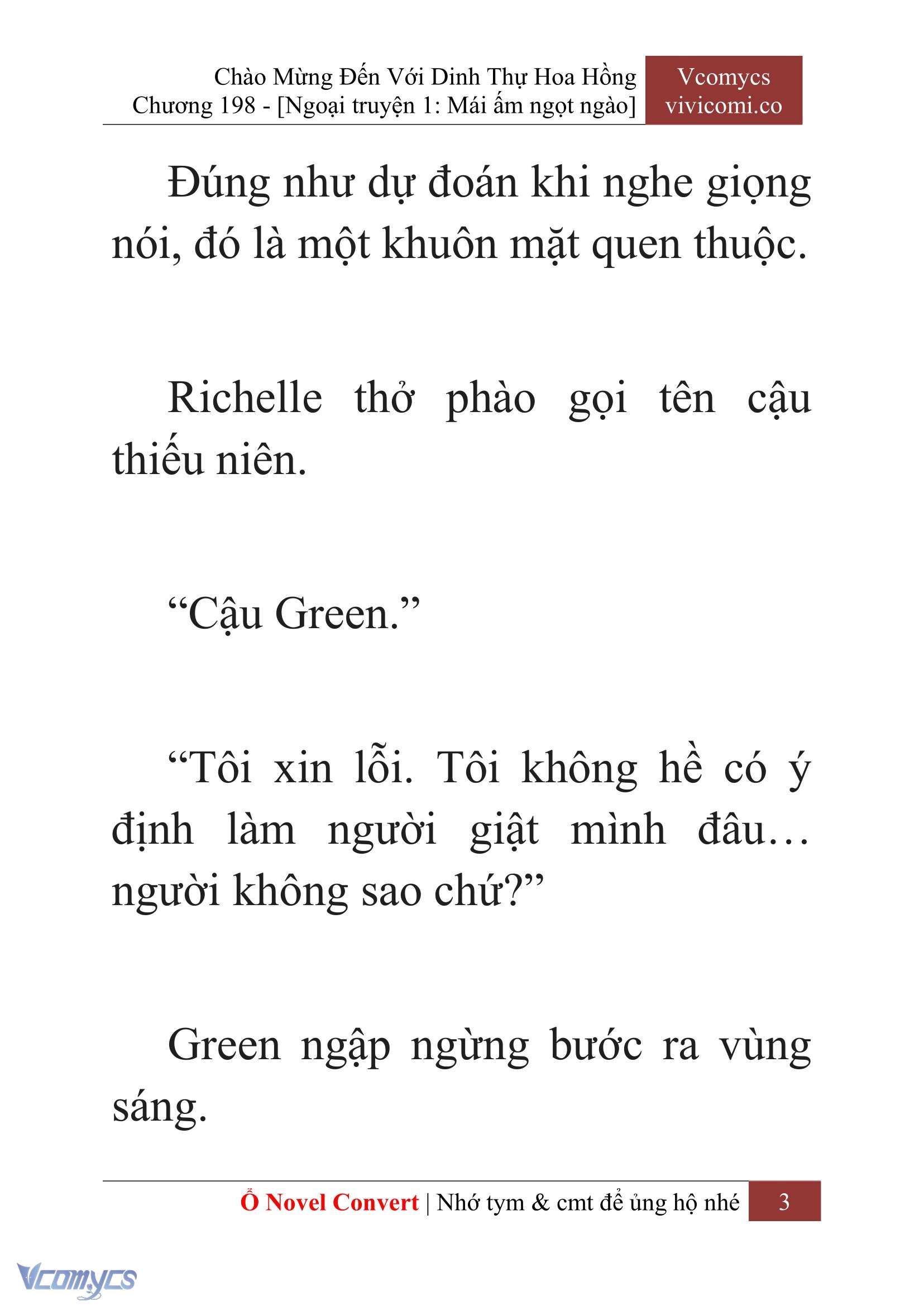 [Novel] Chào Mừng Đến Với Dinh Thự Hoa Hồng Chap 198 - Next Chap 199