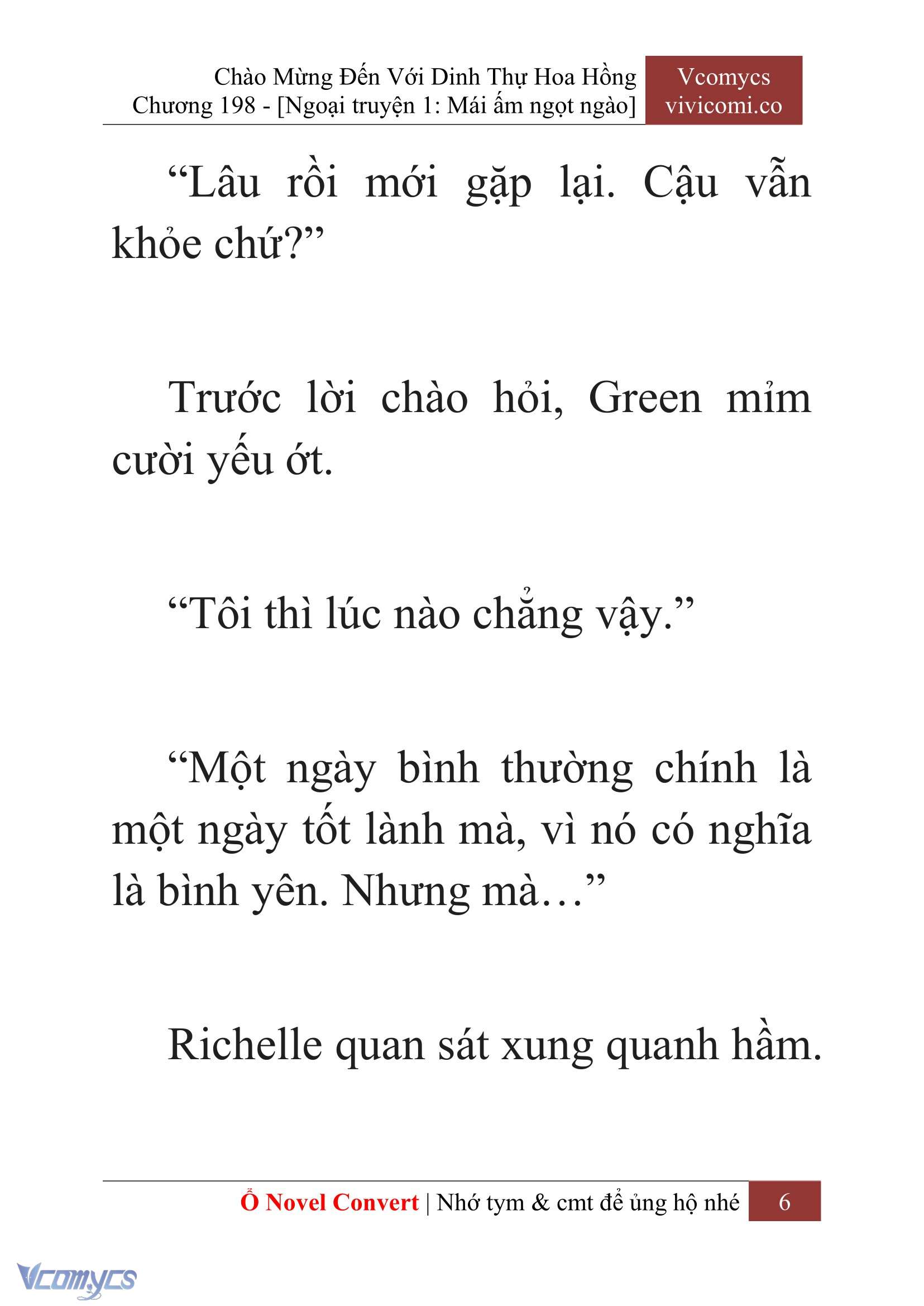 [Novel] Chào Mừng Đến Với Dinh Thự Hoa Hồng Chap 198 - Next Chap 199