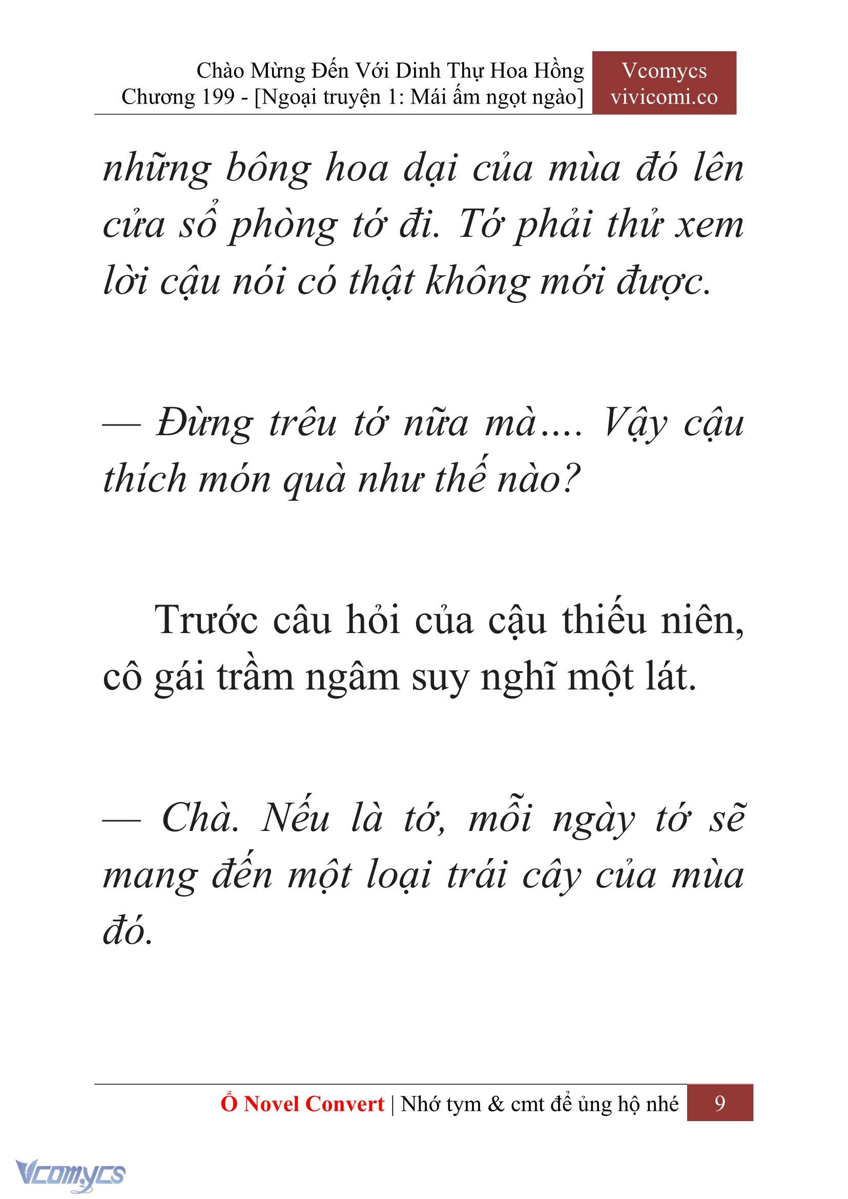[Novel] Chào Mừng Đến Với Dinh Thự Hoa Hồng Chap 199 - Next Chap 200