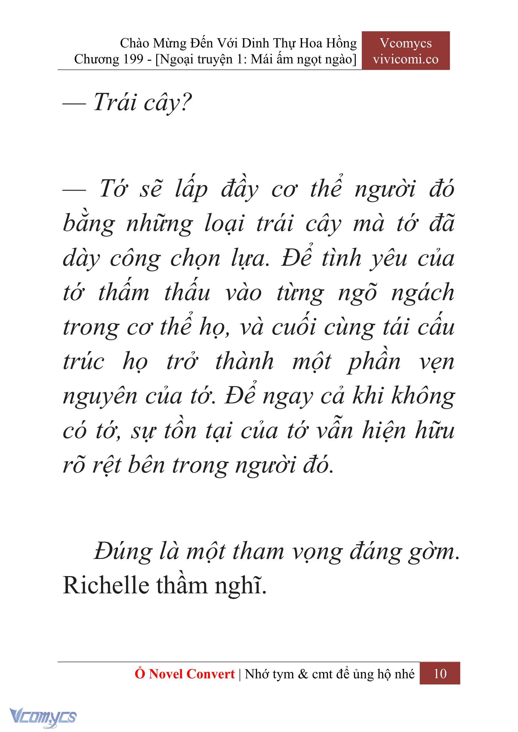 [Novel] Chào Mừng Đến Với Dinh Thự Hoa Hồng Chap 199 - Next Chap 200