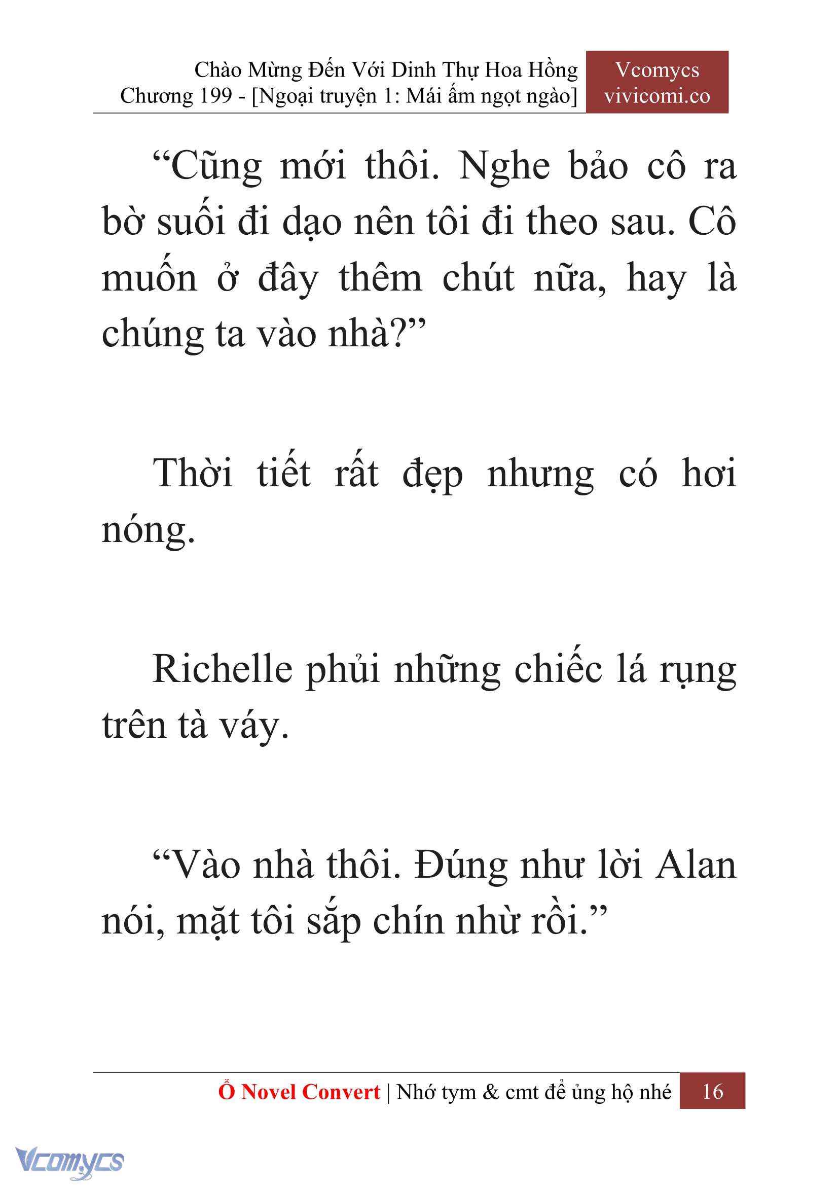 [Novel] Chào Mừng Đến Với Dinh Thự Hoa Hồng Chap 199 - Next Chap 200