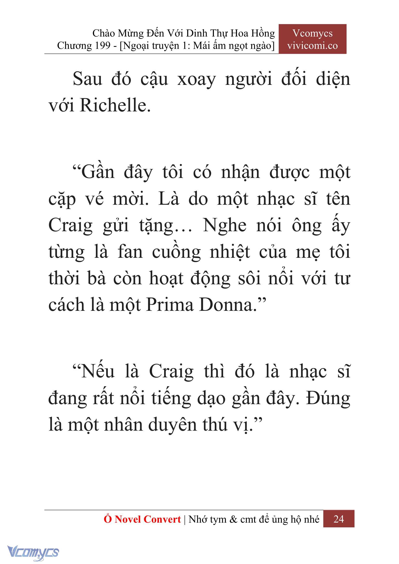 [Novel] Chào Mừng Đến Với Dinh Thự Hoa Hồng Chap 199 - Next Chap 200