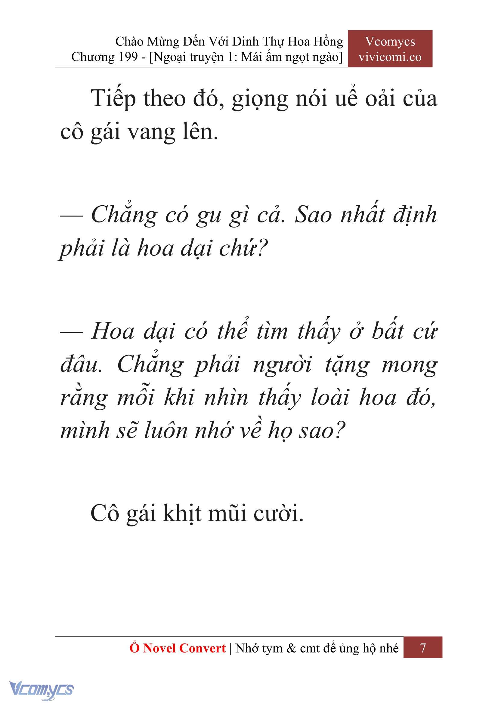 [Novel] Chào Mừng Đến Với Dinh Thự Hoa Hồng Chap 199 - Next Chap 200