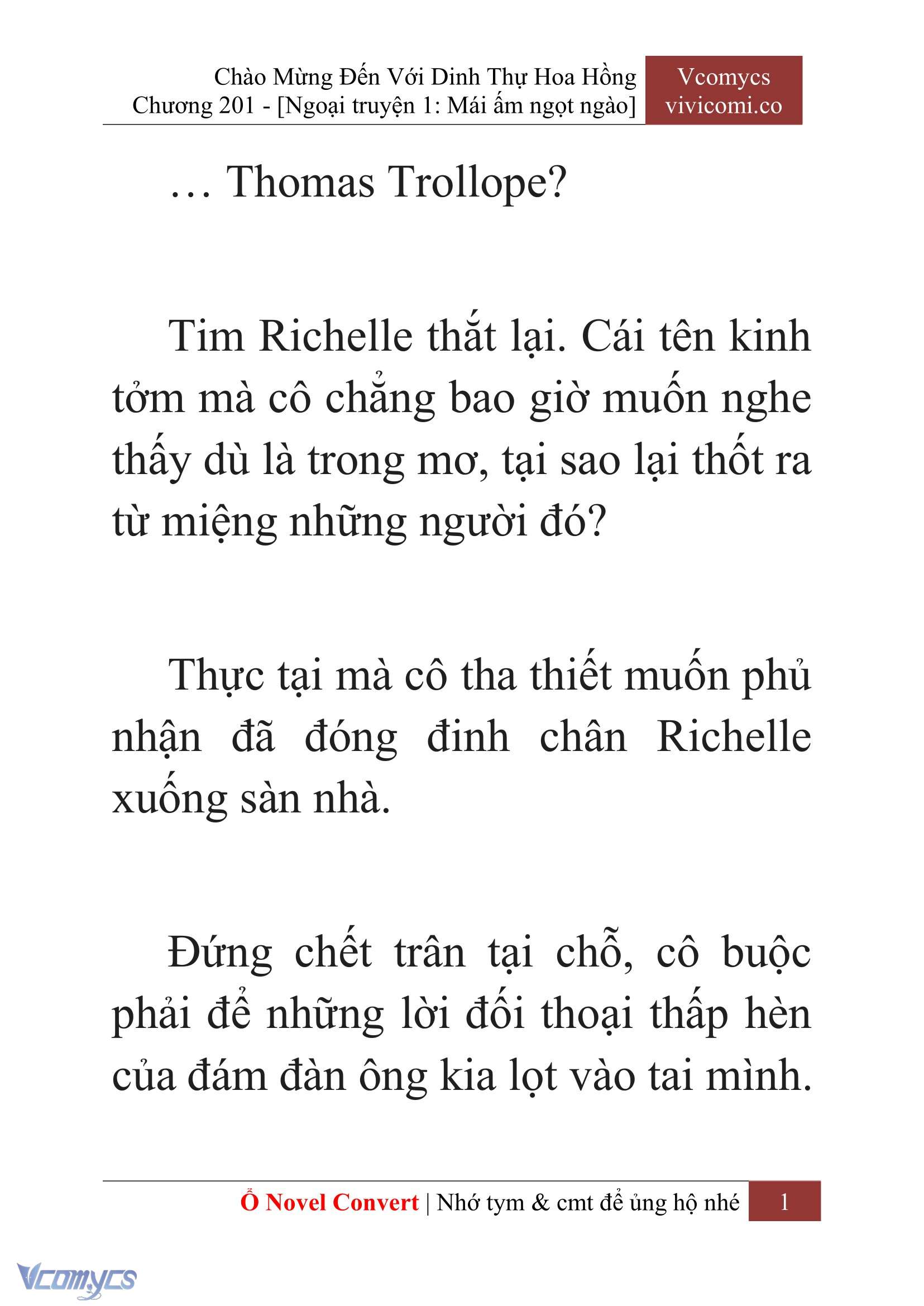[Novel] Chào Mừng Đến Với Dinh Thự Hoa Hồng Chap 201 - Next Chap 202