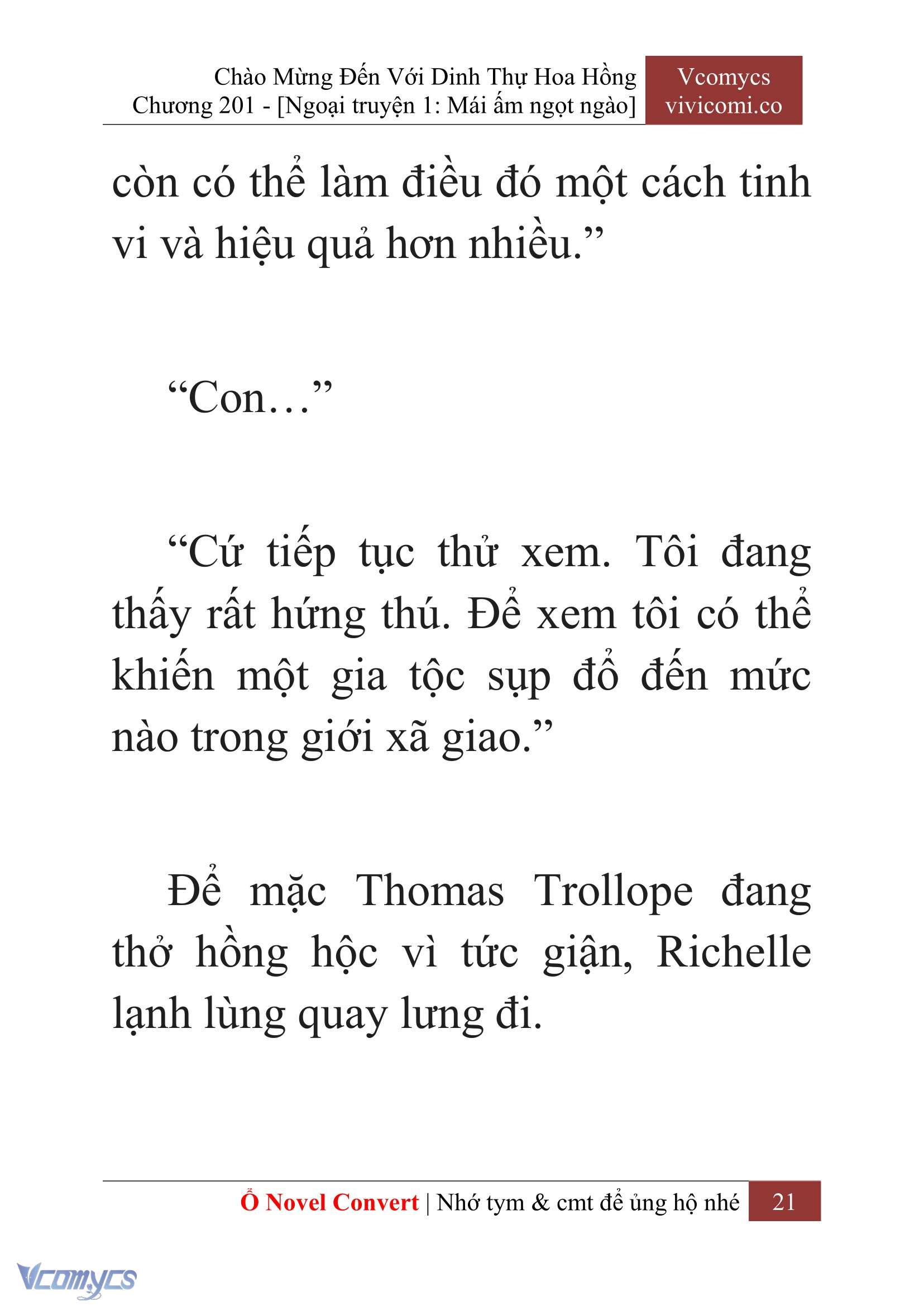 [Novel] Chào Mừng Đến Với Dinh Thự Hoa Hồng Chap 201 - Next Chap 202