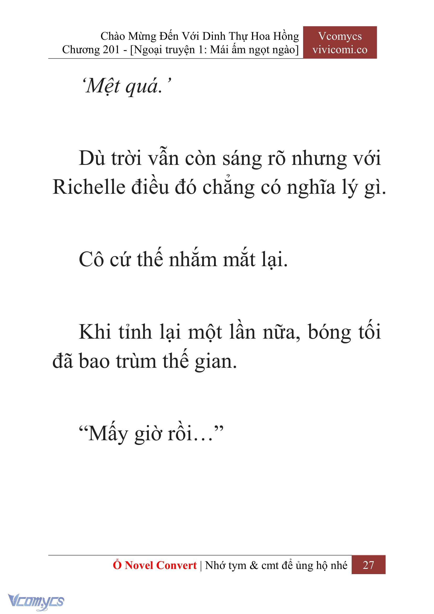 [Novel] Chào Mừng Đến Với Dinh Thự Hoa Hồng Chap 201 - Next Chap 202