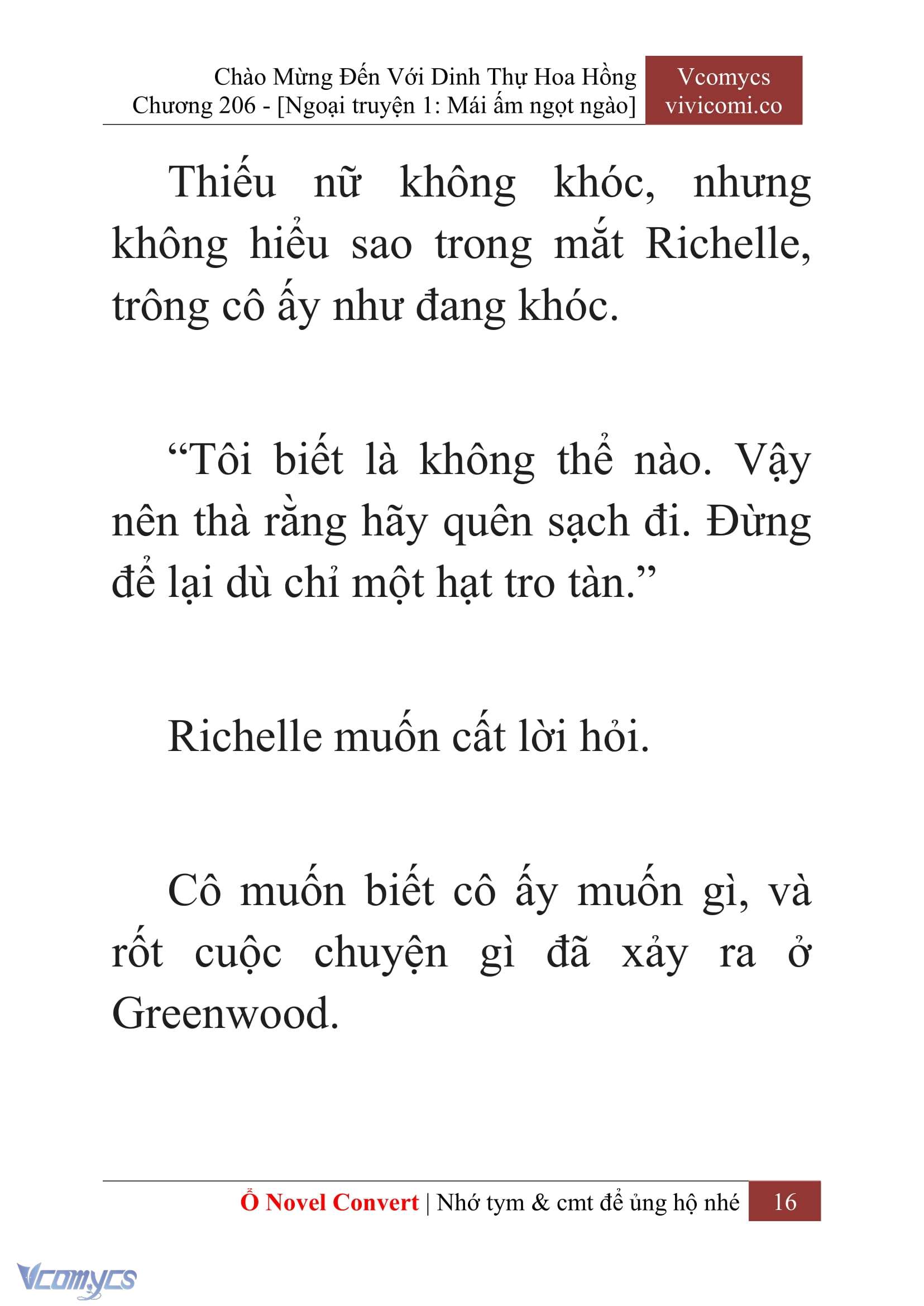 [Novel] Chào Mừng Đến Với Dinh Thự Hoa Hồng Chap 206 - Next Chap 207