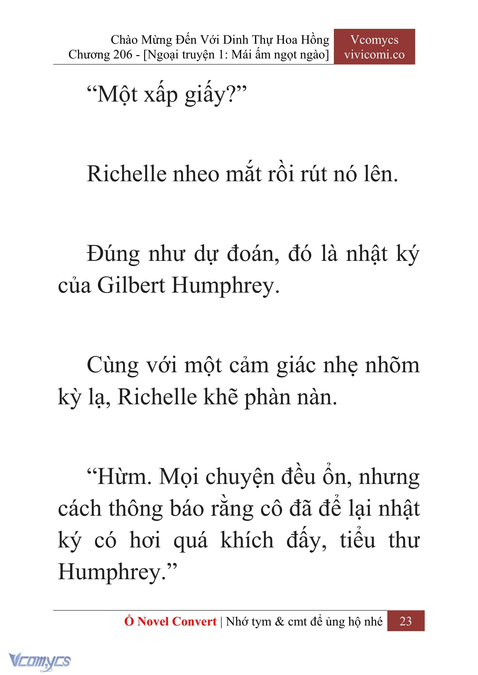 [Novel] Chào Mừng Đến Với Dinh Thự Hoa Hồng Chap 206 - Next Chap 207