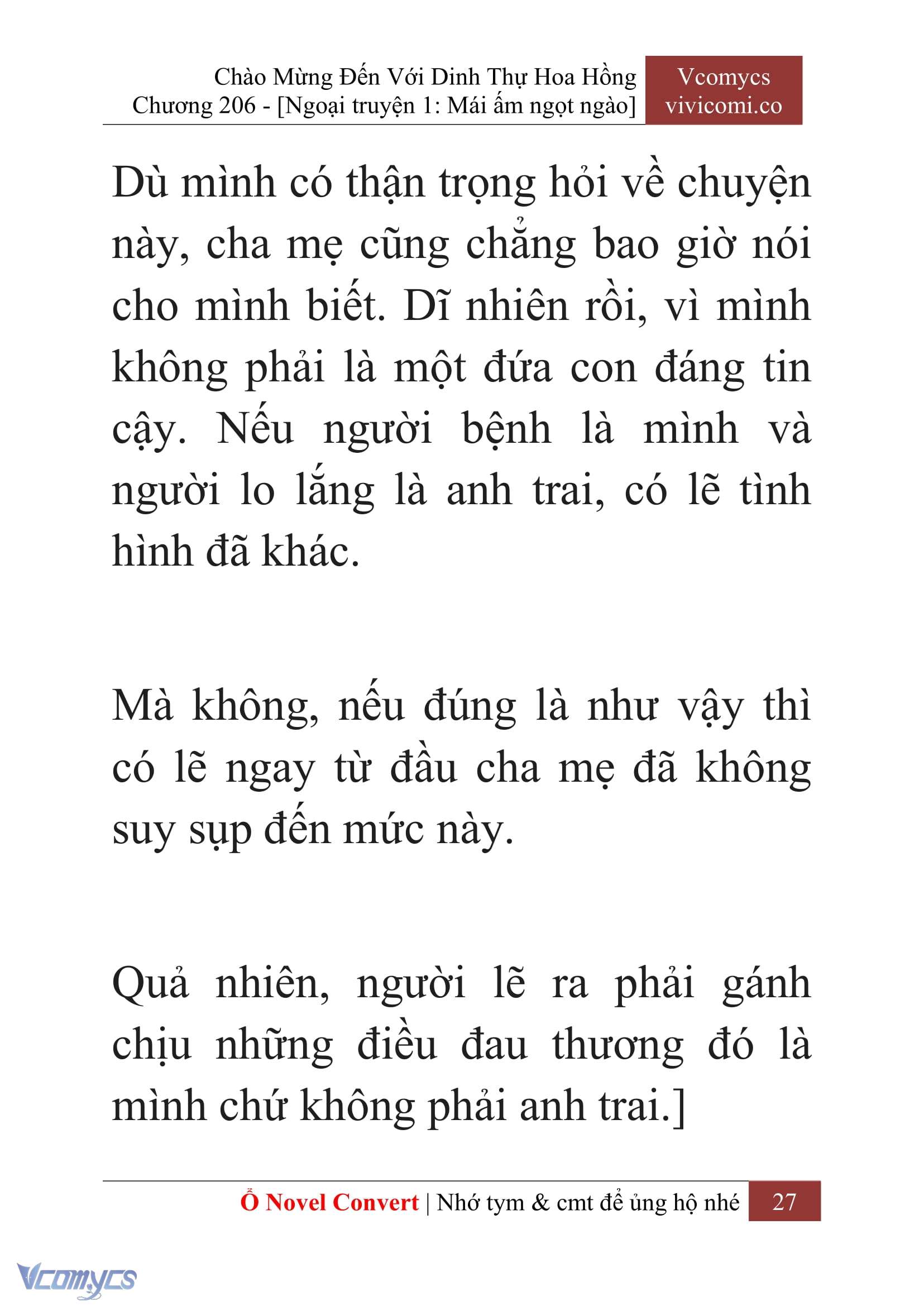 [Novel] Chào Mừng Đến Với Dinh Thự Hoa Hồng Chap 206 - Next Chap 207