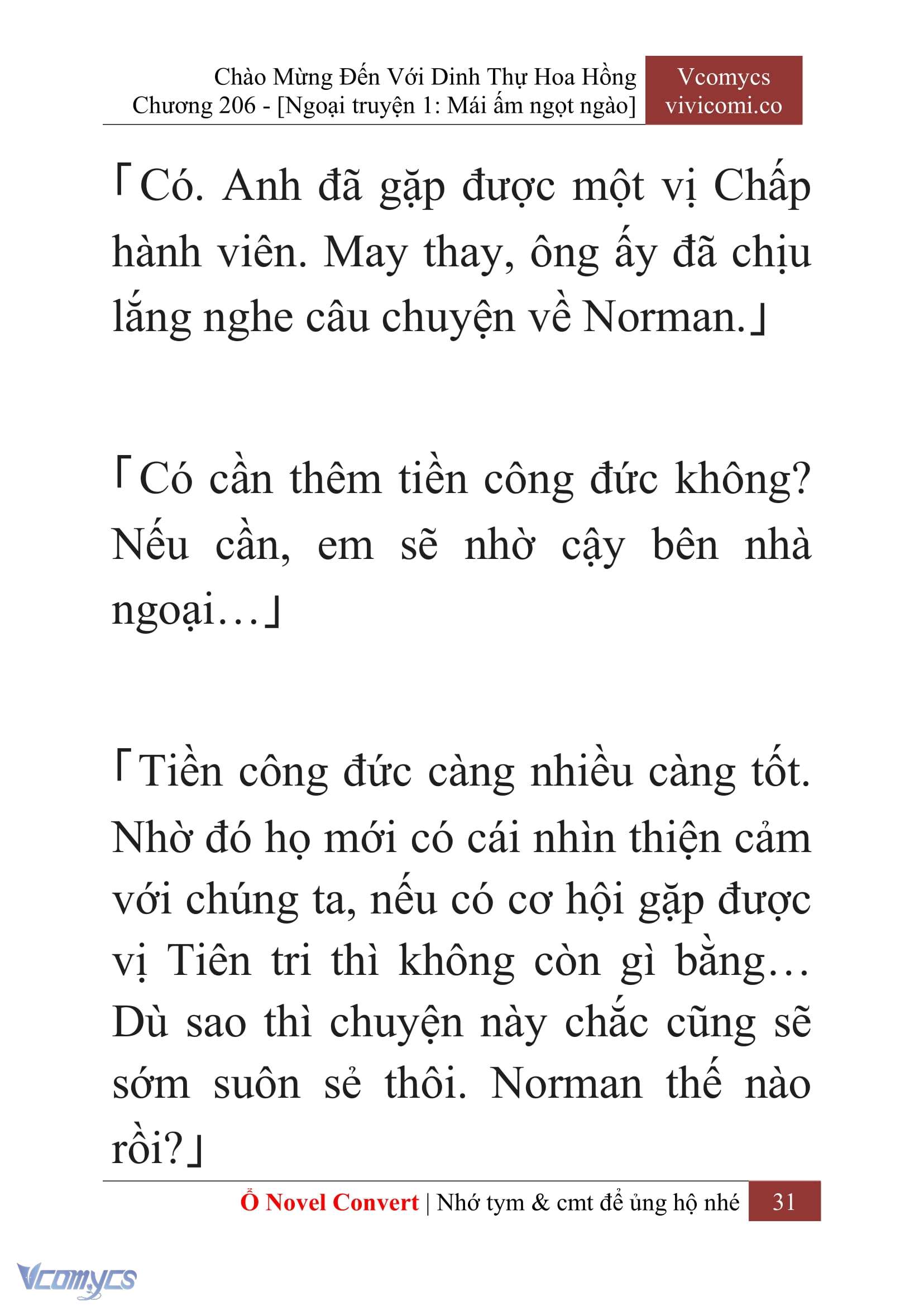[Novel] Chào Mừng Đến Với Dinh Thự Hoa Hồng Chap 206 - Next Chap 207