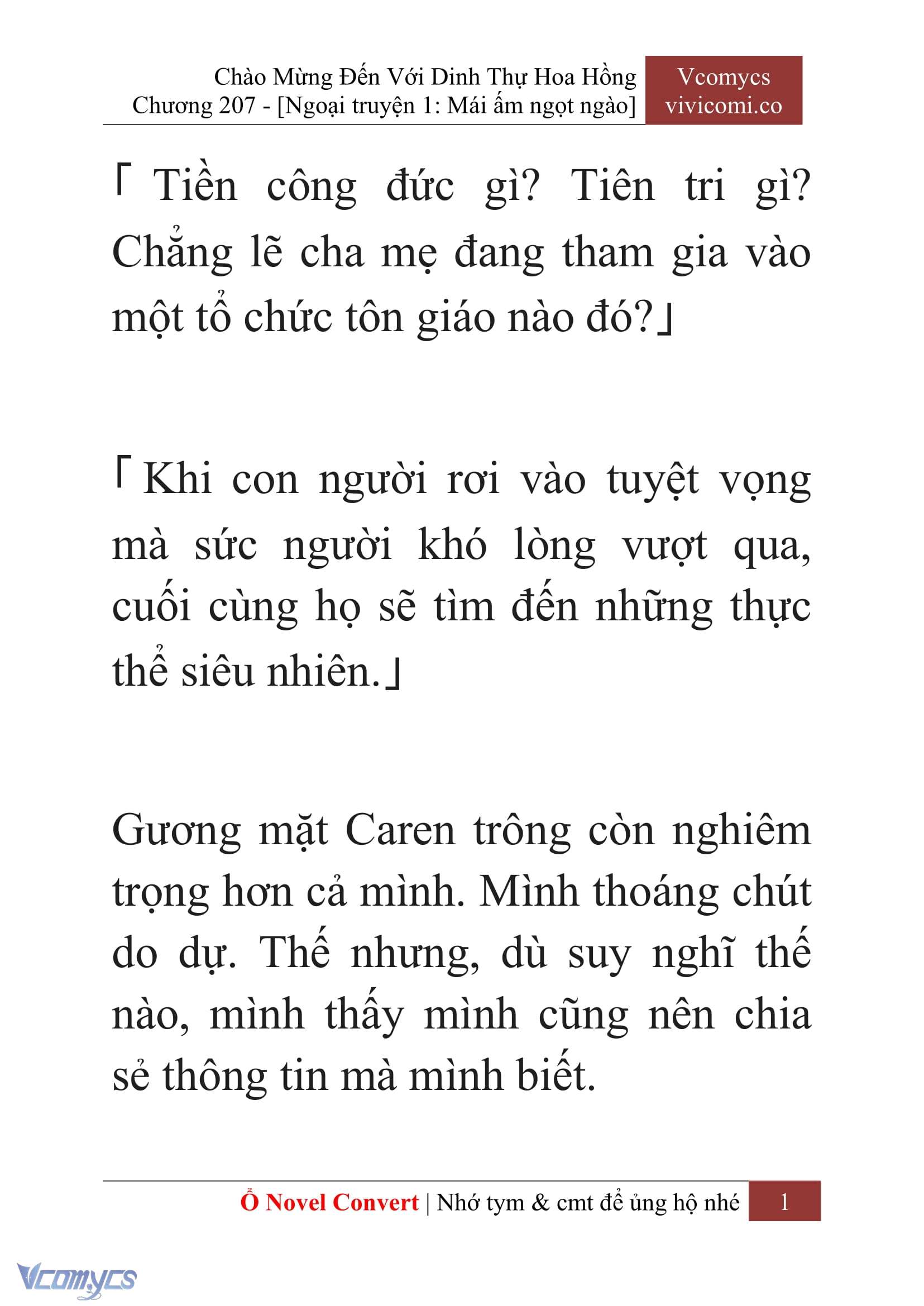 [Novel] Chào Mừng Đến Với Dinh Thự Hoa Hồng Chap 207 - Next Chap 208