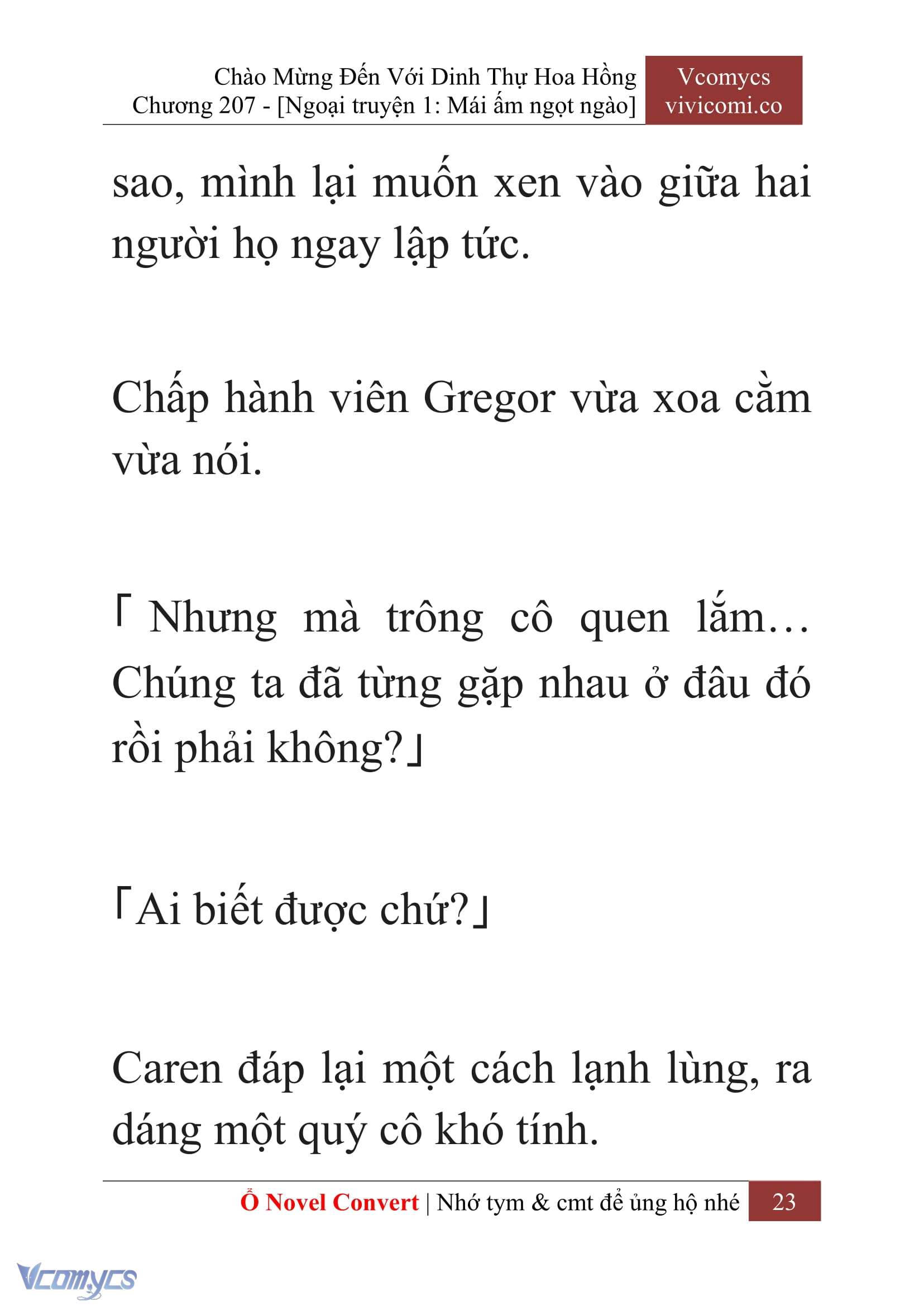 [Novel] Chào Mừng Đến Với Dinh Thự Hoa Hồng Chap 207 - Next Chap 208