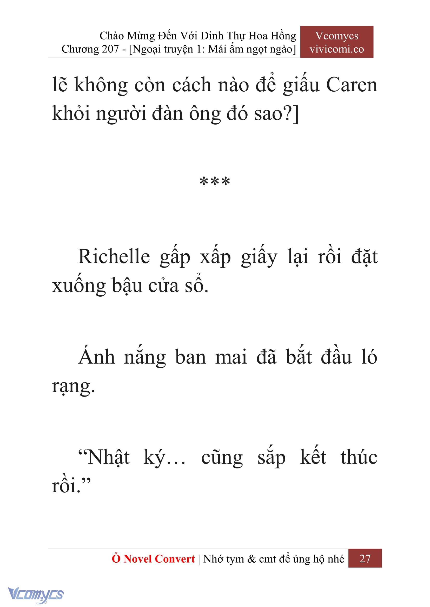 [Novel] Chào Mừng Đến Với Dinh Thự Hoa Hồng Chap 207 - Next Chap 208