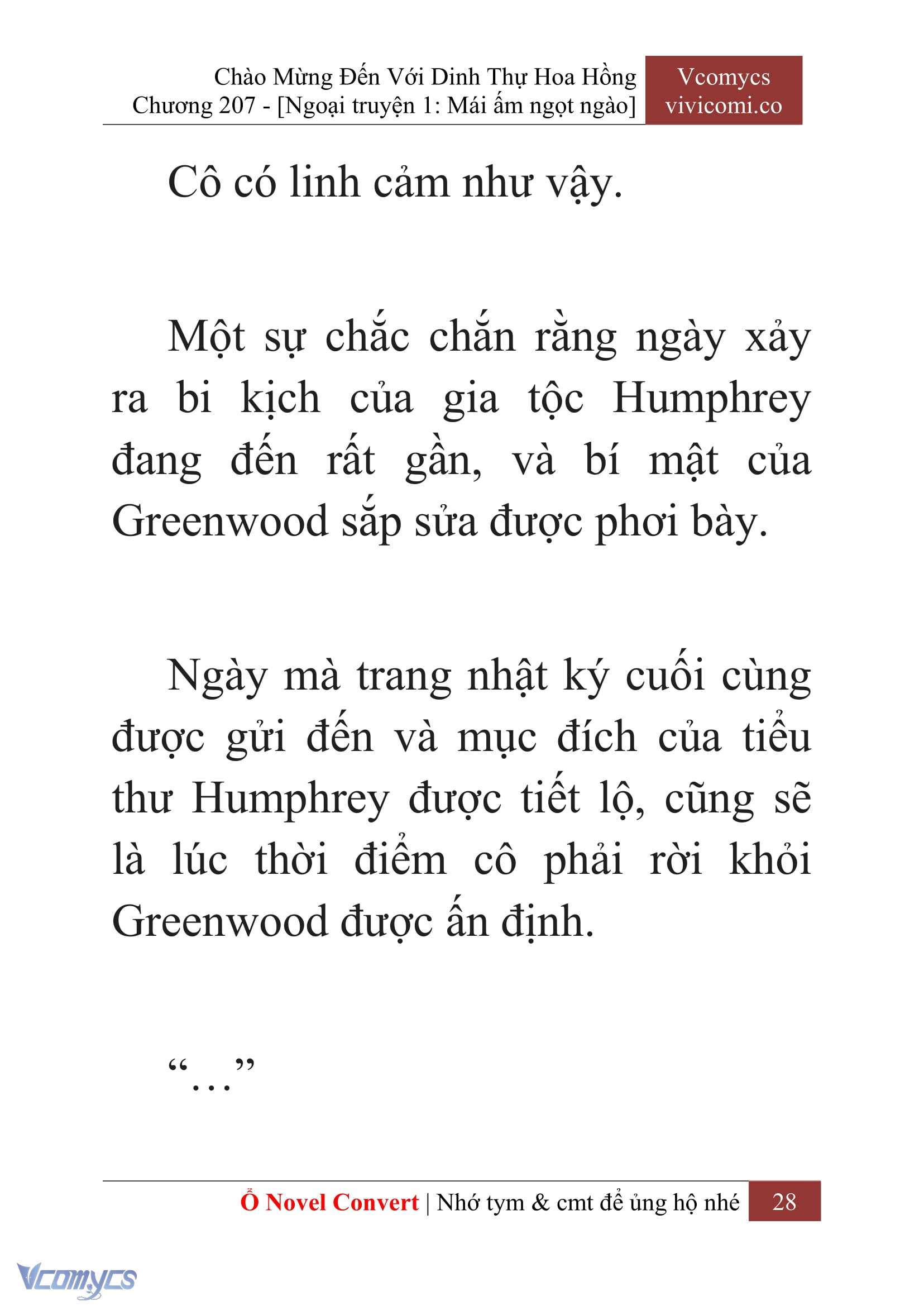 [Novel] Chào Mừng Đến Với Dinh Thự Hoa Hồng Chap 207 - Next Chap 208