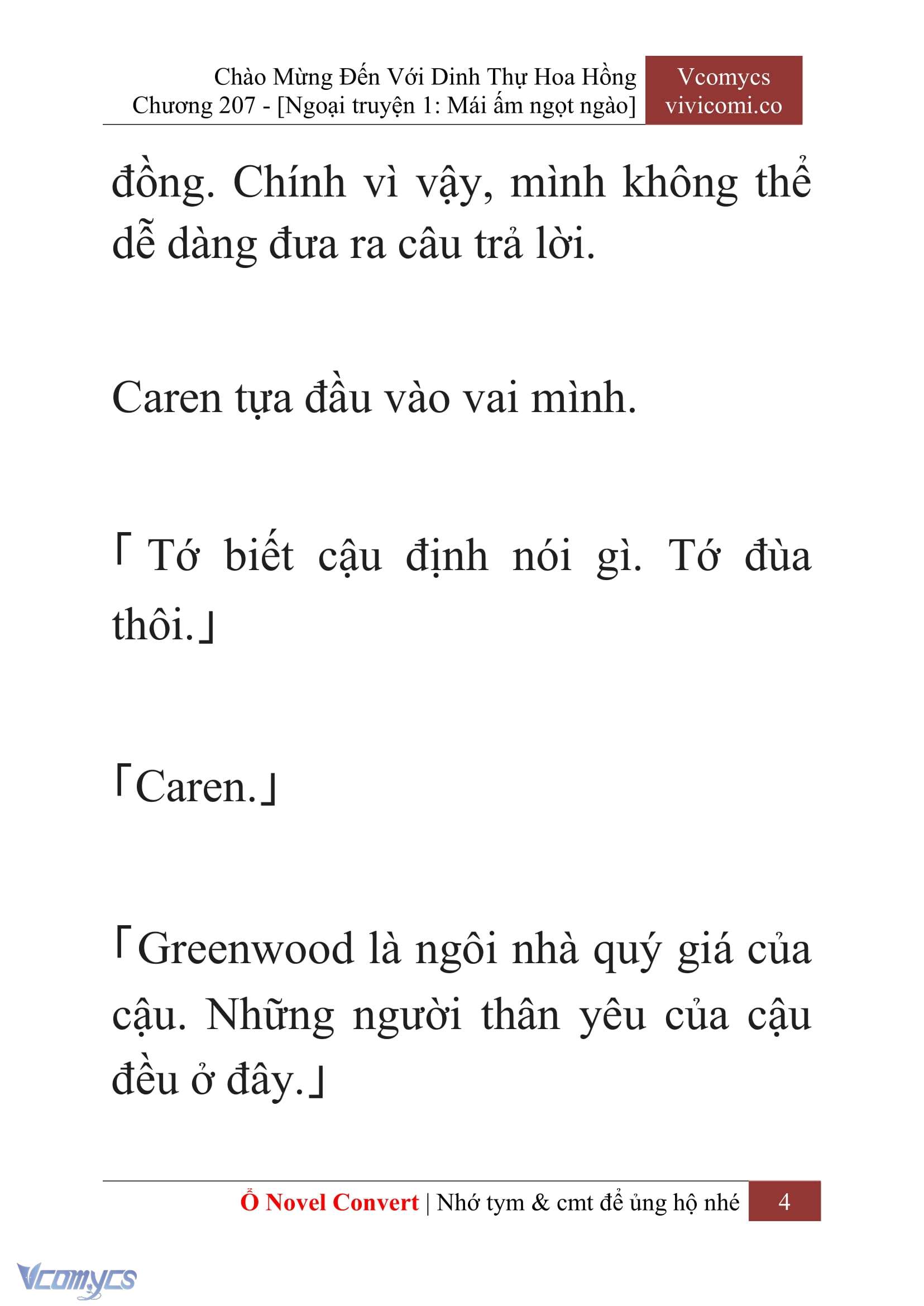 [Novel] Chào Mừng Đến Với Dinh Thự Hoa Hồng Chap 207 - Next Chap 208